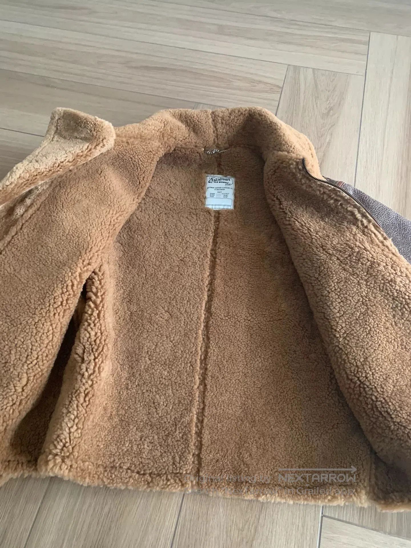 Eastman Leather Clothing vintage raf shearling flight jacket. Size US L / EU 52-54 / 3 - 3 Thumbnail