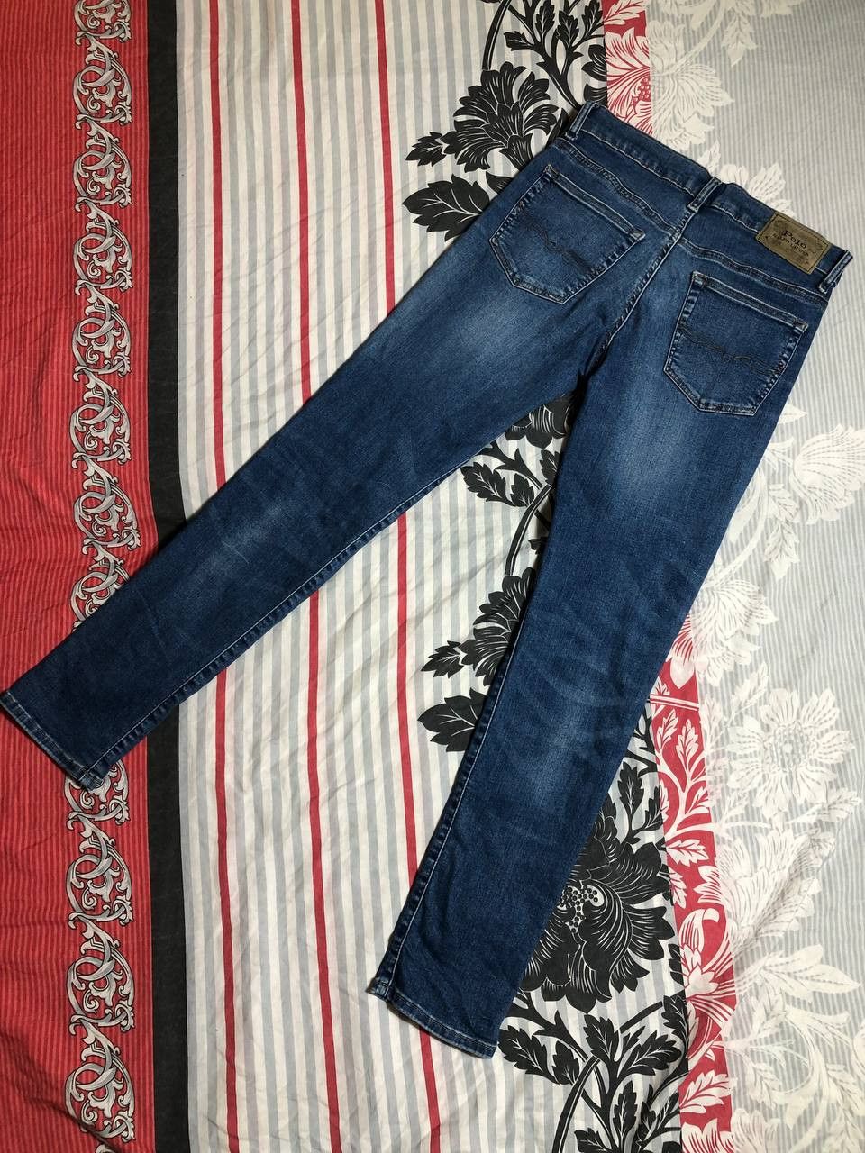 Japanese Brand × Polo Ralph Lauren Crazy Crash Dirty Baggy Faded Jean Japan Avant Garde Style Size US 28 / EU 44 - 8 Thumbnail