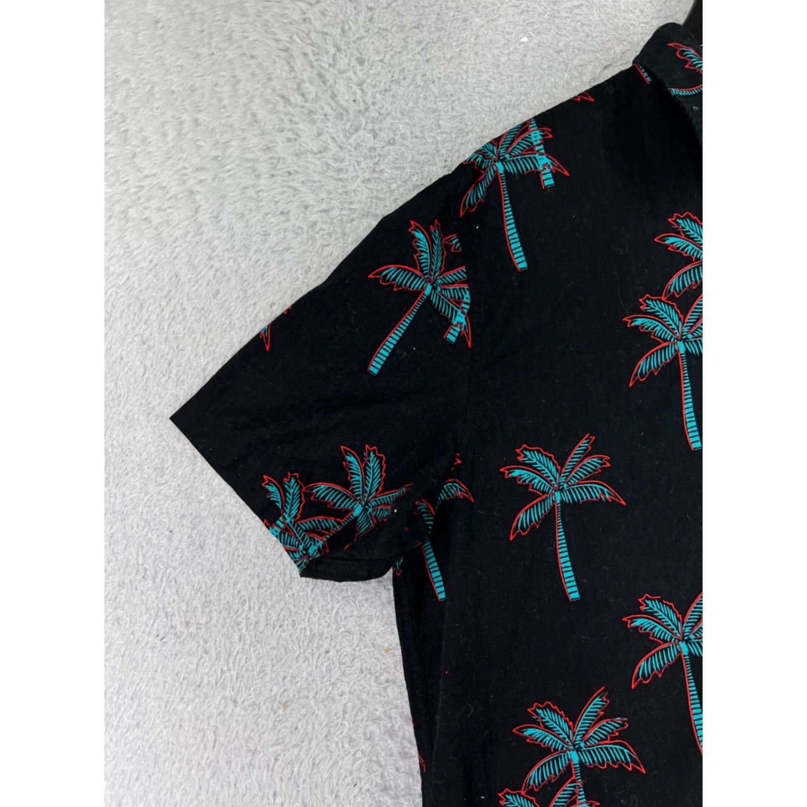 Vintage NEFF Shirt Mens Medium Black Palm Tree All Over Print Hawaiian 100% Cotton Beach Size US M / EU 48-50 / 2 - 6 Thumbnail