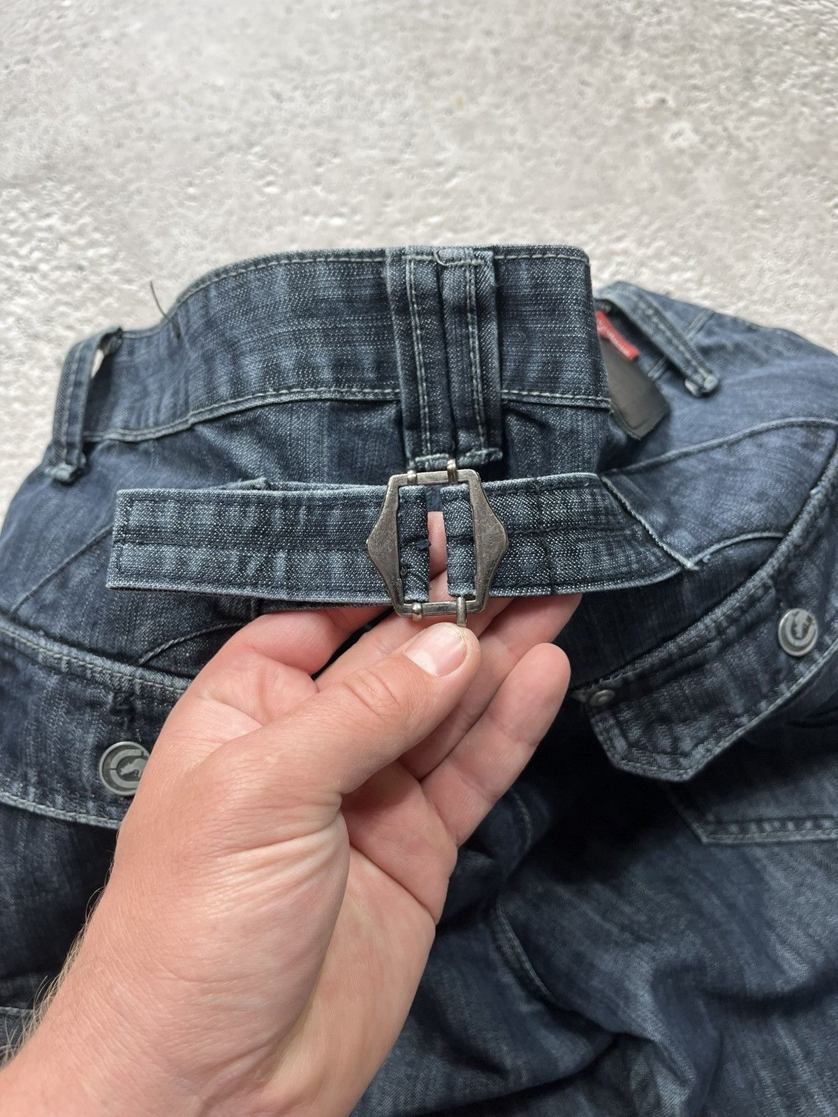 Ecko Unltd. Ecko Unlimited Y2K Cargo Jeans W34 L30 Buckle Strap Baggy Size US 34 / EU 50 - 5 Thumbnail