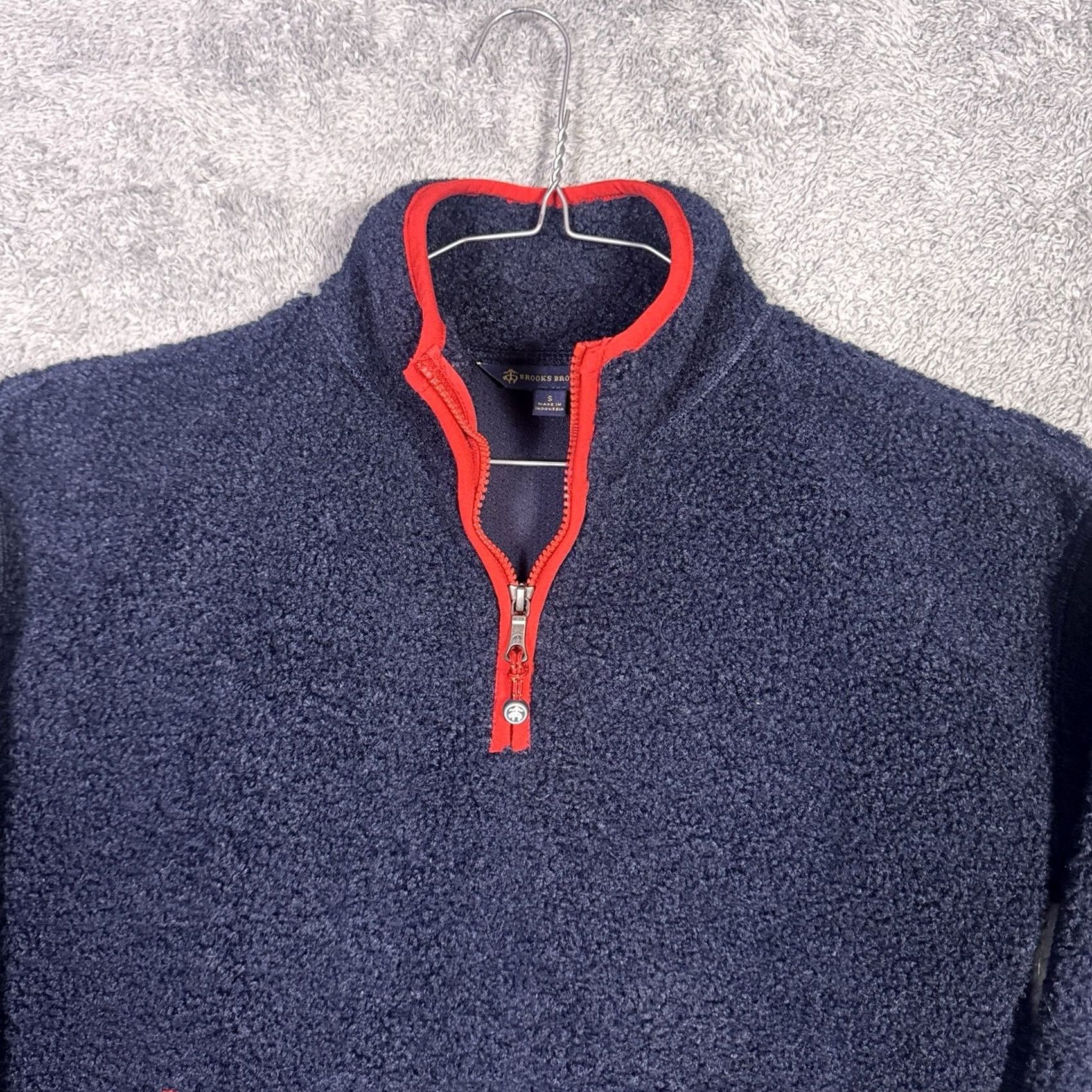 Brooks Brothers Brooks Brothers Womens S Teddy Fleece Half Zip Pullover Shearling Thumbs - Classic Jacket Size S / US 4 / IT 40 - 4 Thumbnail