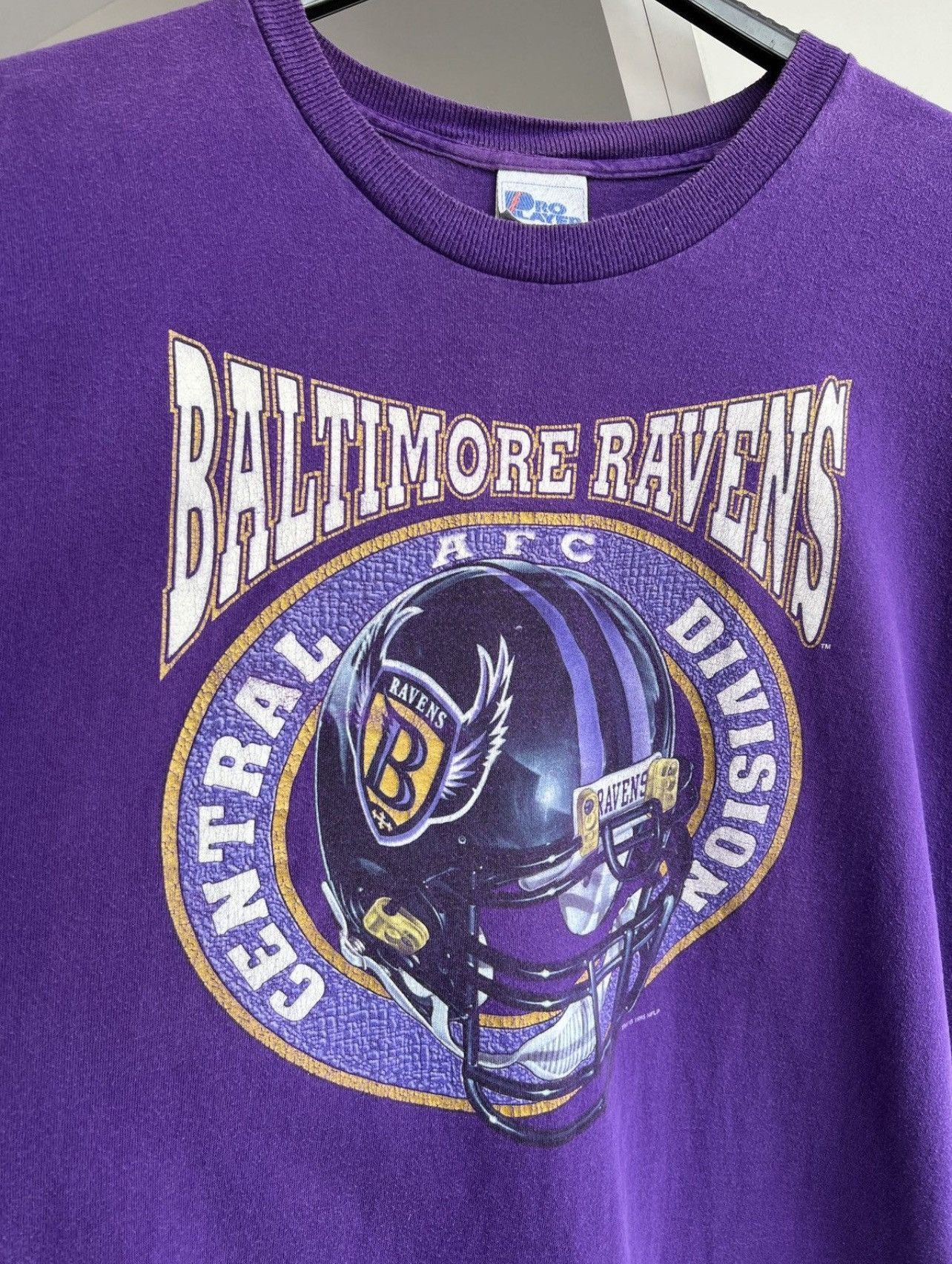 NFL Vintage 1995 Baltimore Ravens T-Shirt Purple 90s NFL Team Size US XXL / EU 58 / 5 - 6 Thumbnail