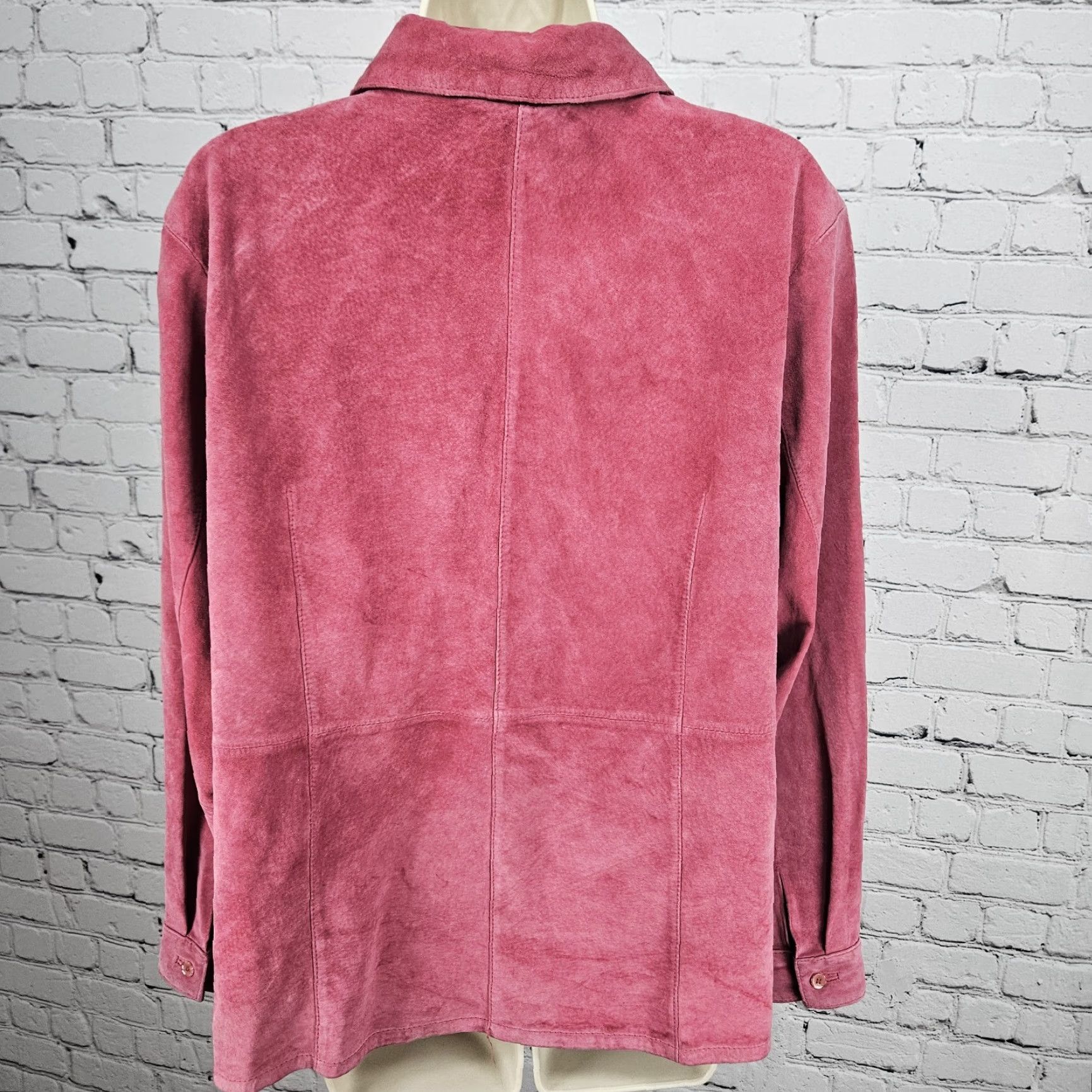 Vintage Classic Pink Bernardo Suede Collared Shacket Jacket 1X User: Classic Pink Bernardo Suede Collared Shacket Jacket 1X Size XL / US 12-14 / IT 48-50 - 2 Thumbnail