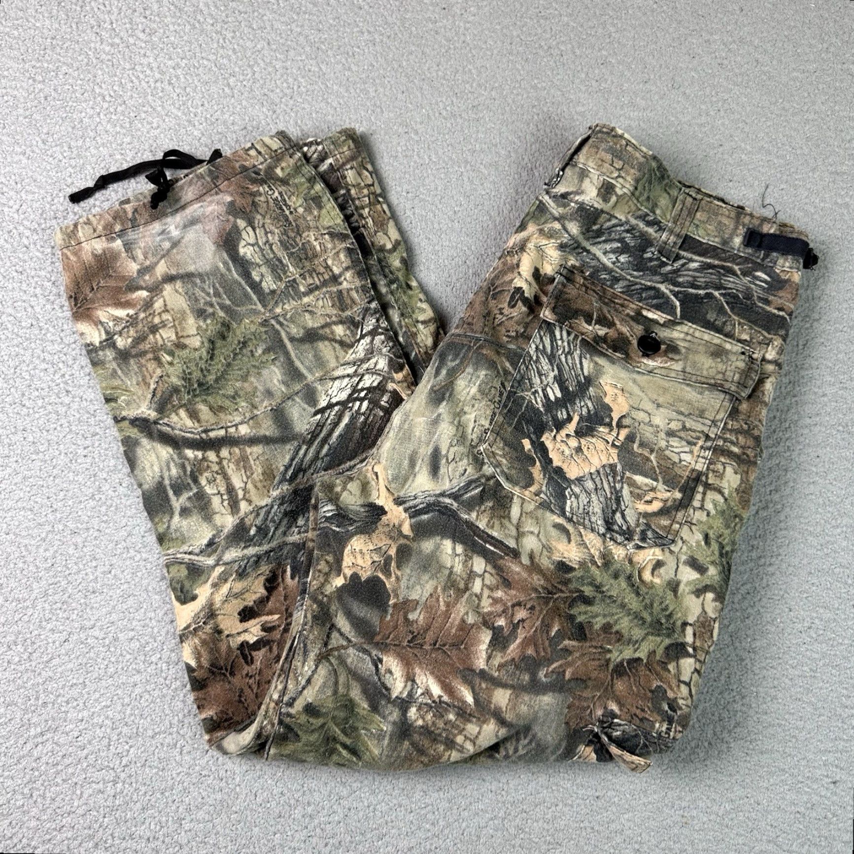 Vintage VINTAGE Lynch Trebark Camo Pants Mens XL Brown Adjustable Superflauge Cargo Size US 36 / EU 52 - 2 Thumbnail