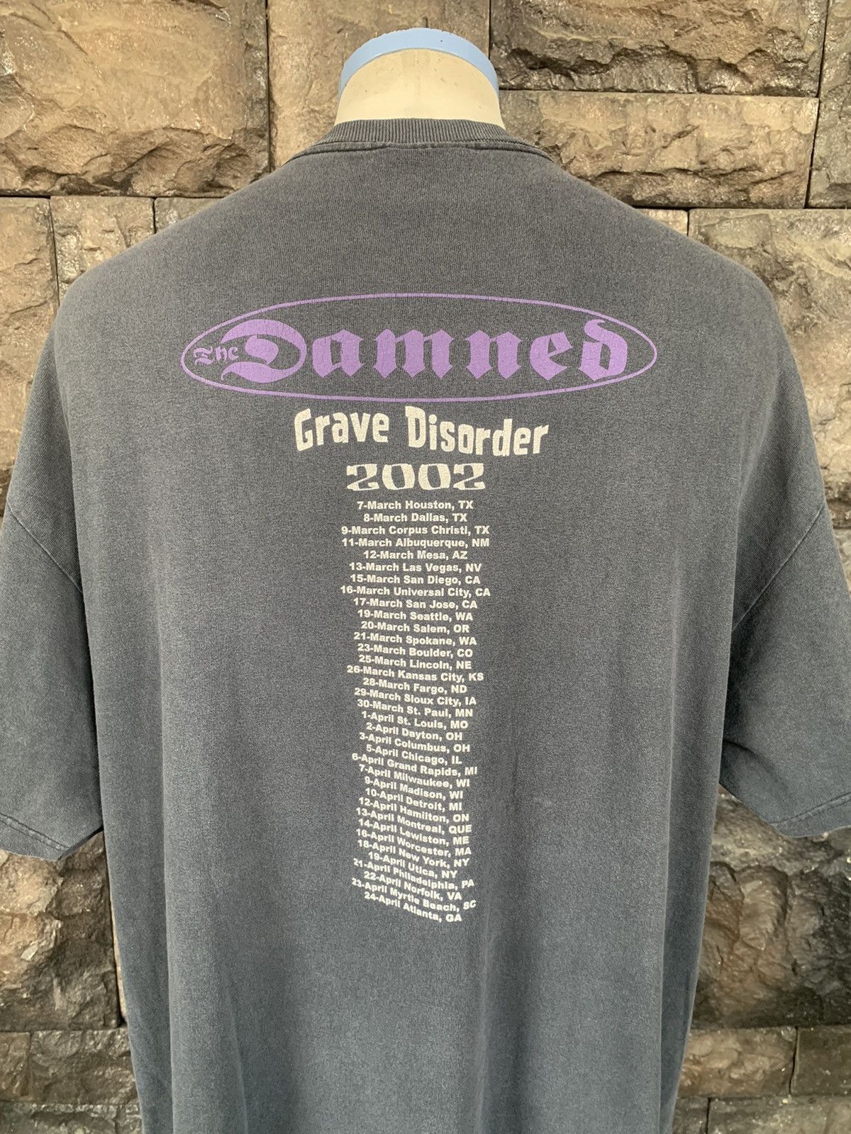 Band Tees × Vintage Vintage 2002 The Damned Tour Rock Band T shirt Size US XL / EU 56 / 4 - 6 Thumbnail