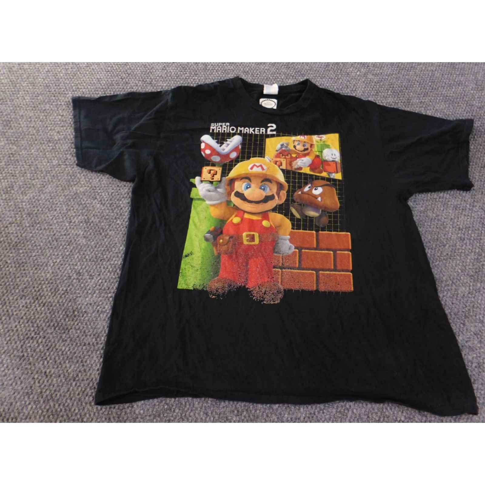 Nintendo Nintendo Shirt Mens XL Black Retro Gamer Y2K Vintage T-Shirt Short Sleeve Crew Neck Cotton Logo Button ]]> Size US XL / EU 56 / 4 - 3 Thumbnail