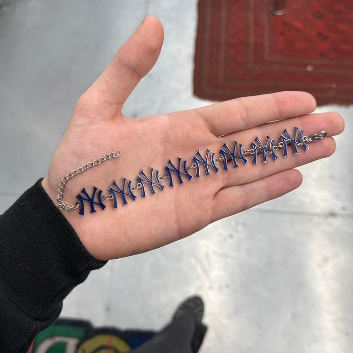 Other New York Yankees MLB Stainless Steel Y2k 8 Charm Bracelet Grailed