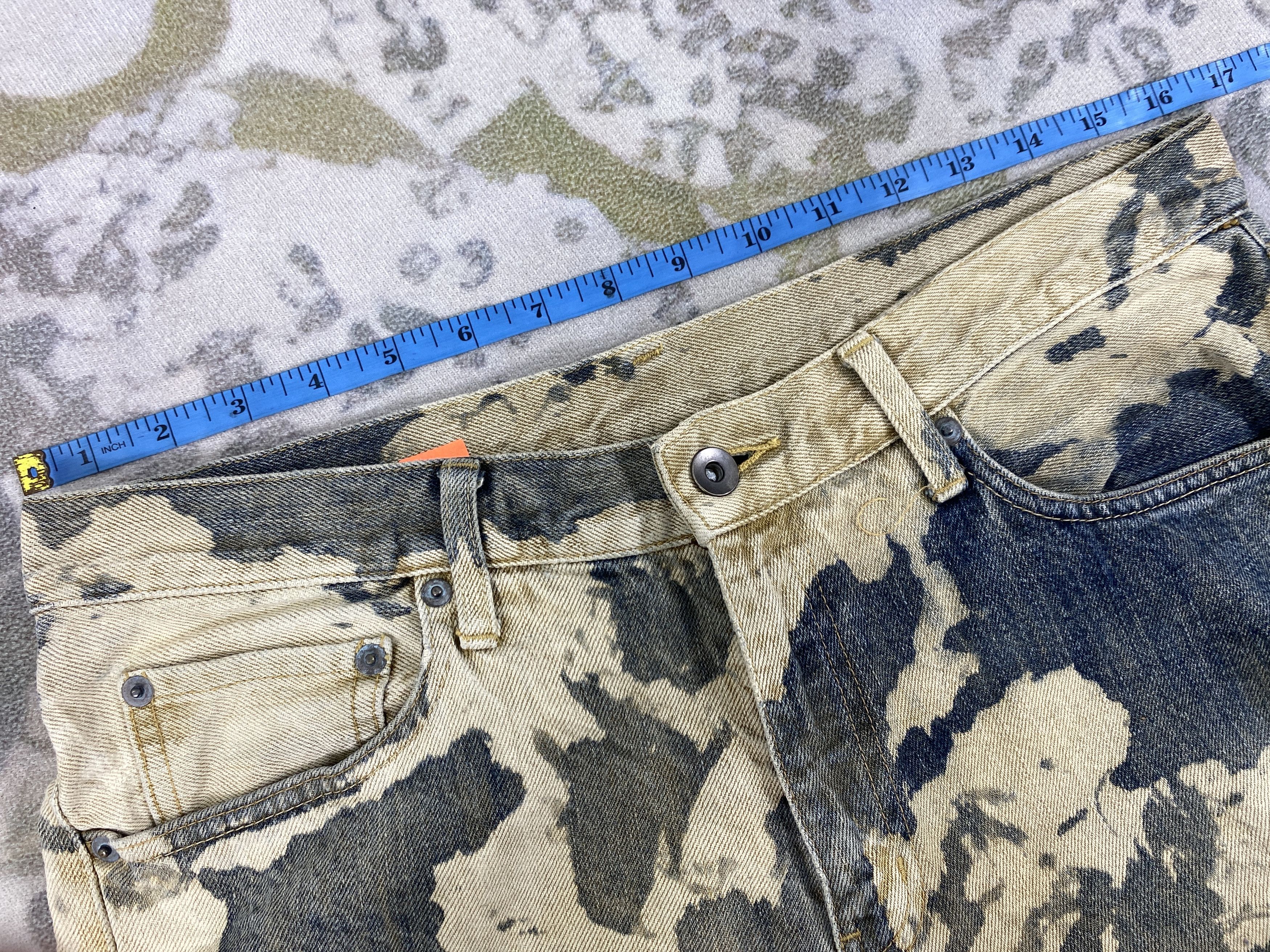 If Six Was Nine Acid Wash Uniqlo Blue Vintage Jeans 33x31.5 Denim JN3388 Size US 33 - 6 Thumbnail