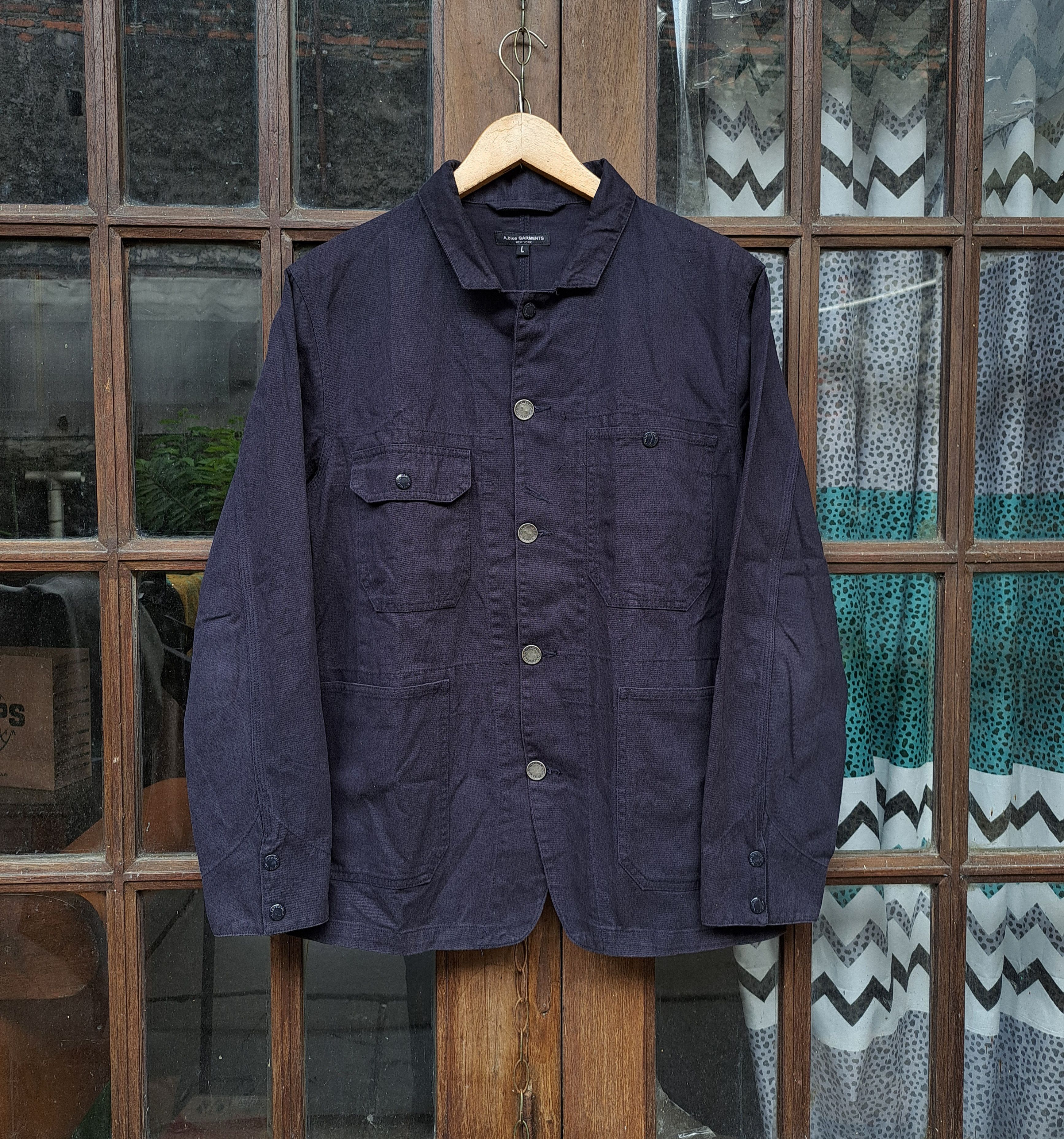 Aspesi Engineered Garments x Aspesi A blue Garments New York Jacket Size US L / EU 52-54 / 3 - 1 Thumbnail