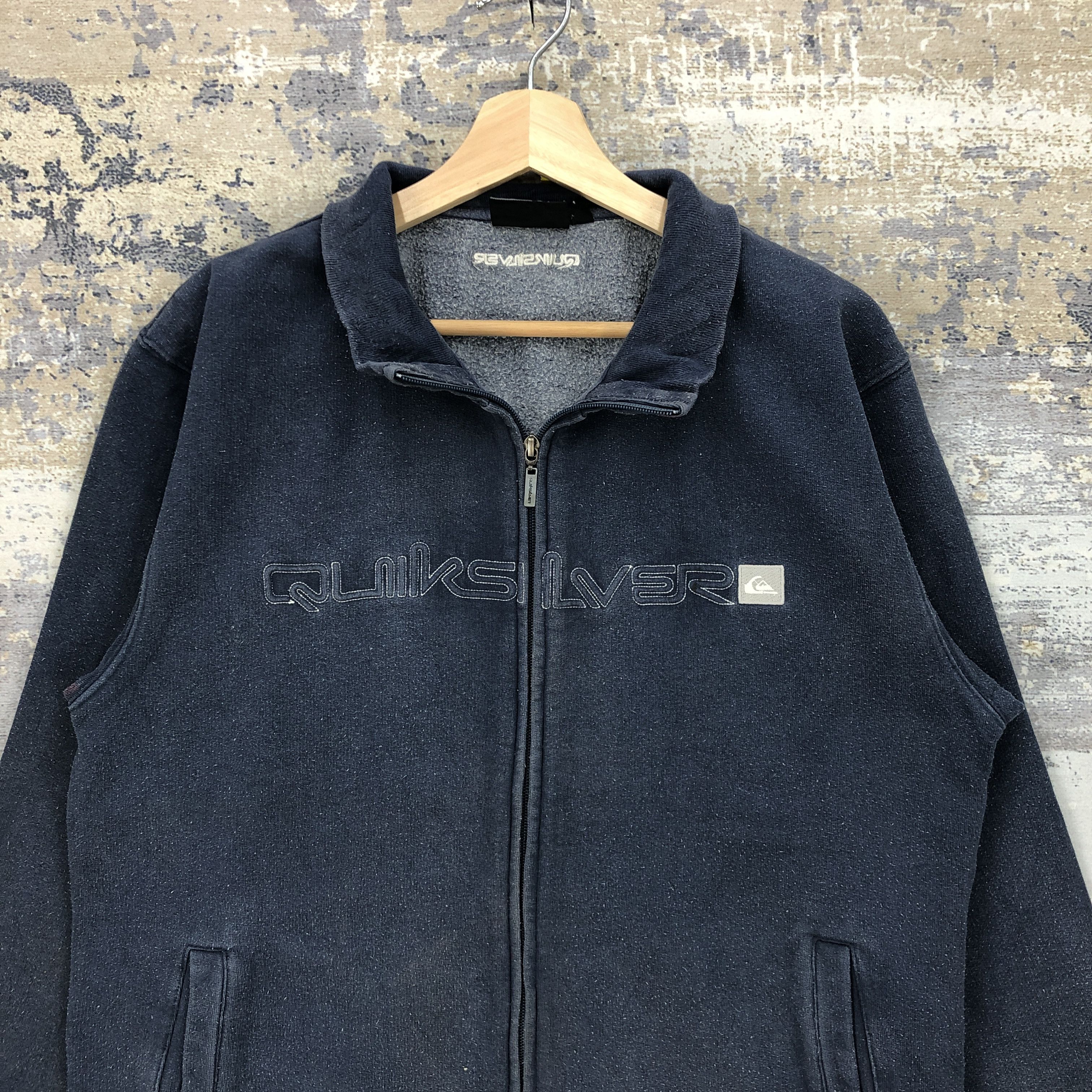 Quiksilver Vintage 90s Quiksilver Zipper Sweater Sweatshirt Jumper Size US L / EU 52-54 / 3 - 4 Thumbnail