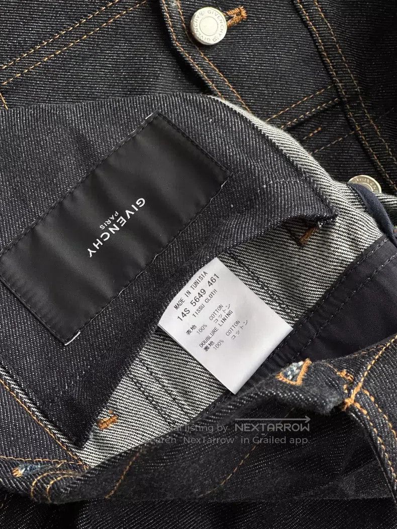 Givenchy Givenchy Five-pointed star denim men's jacket Size US XL / EU 56 / 4 - 6 Thumbnail