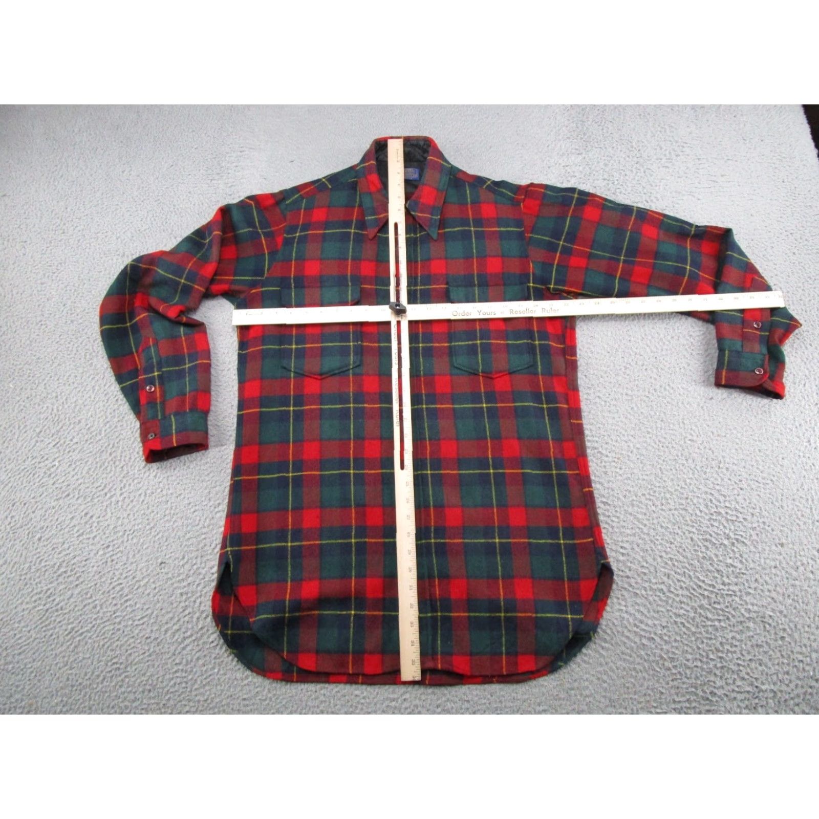 Pendleton VINTAGE Pendleton Shirt Men Long Wool Flannel Plaid Hunting Tartan Lumberjack Red Button-Up Casual 16/Long Pockets Outdoors Size US M / EU 48-50 / 2 - 4 Thumbnail