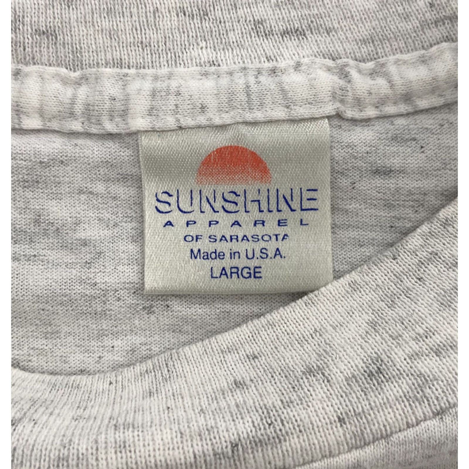 Vintage VINTAGE Sunshine Apparel Shirt Men L Gray Christmas Santa Golf Short Sleeve Crew Neck Mens Size US L / EU 52-54 / 3 - 6 Thumbnail