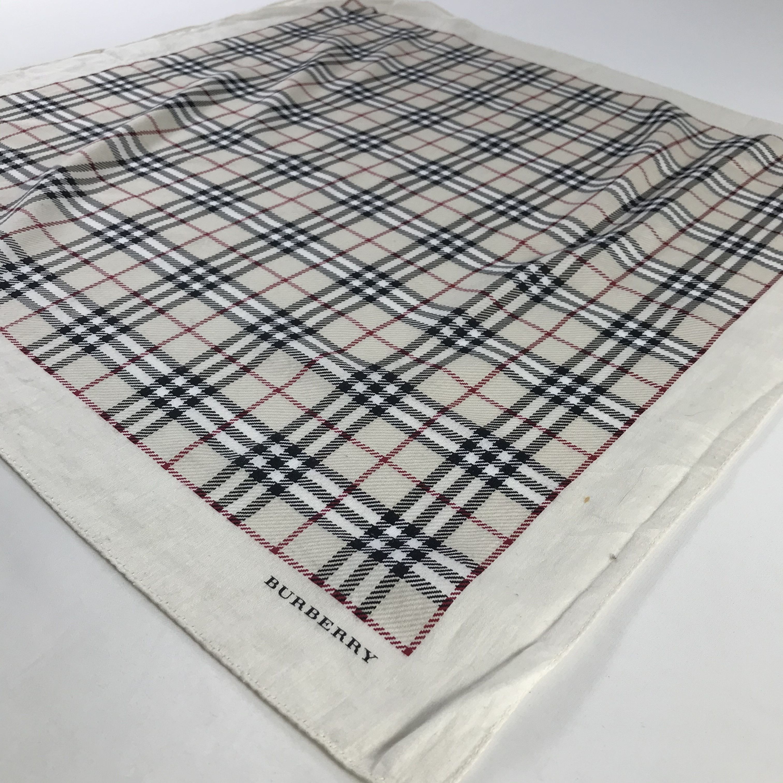 Burberry × Vintage Burberry Bandana / Handkerchief / Neckerchief - S940 Size ONE SIZE - 2 Thumbnail
