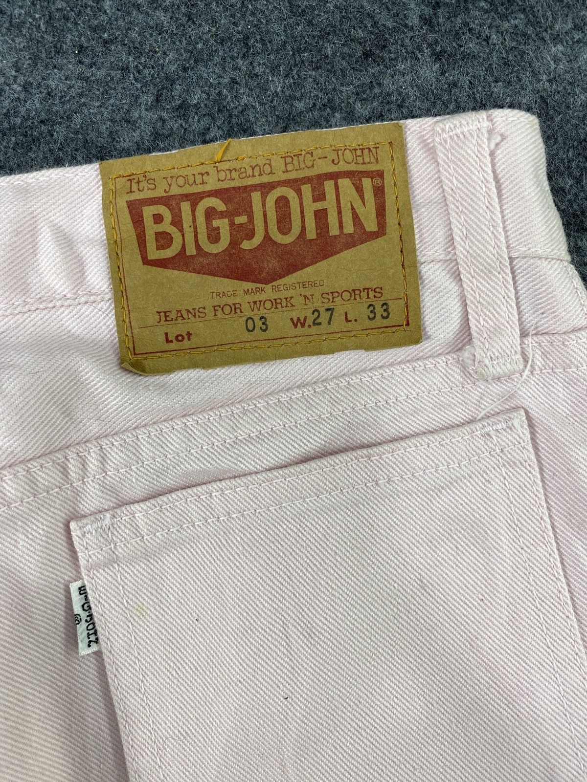 Big John × If Six Was Nine × Japanese Brand BIG JOHN FLARED SOFT PINK JEANS - 1105 Size 26" / US 2 / IT 38 - 14 Thumbnail