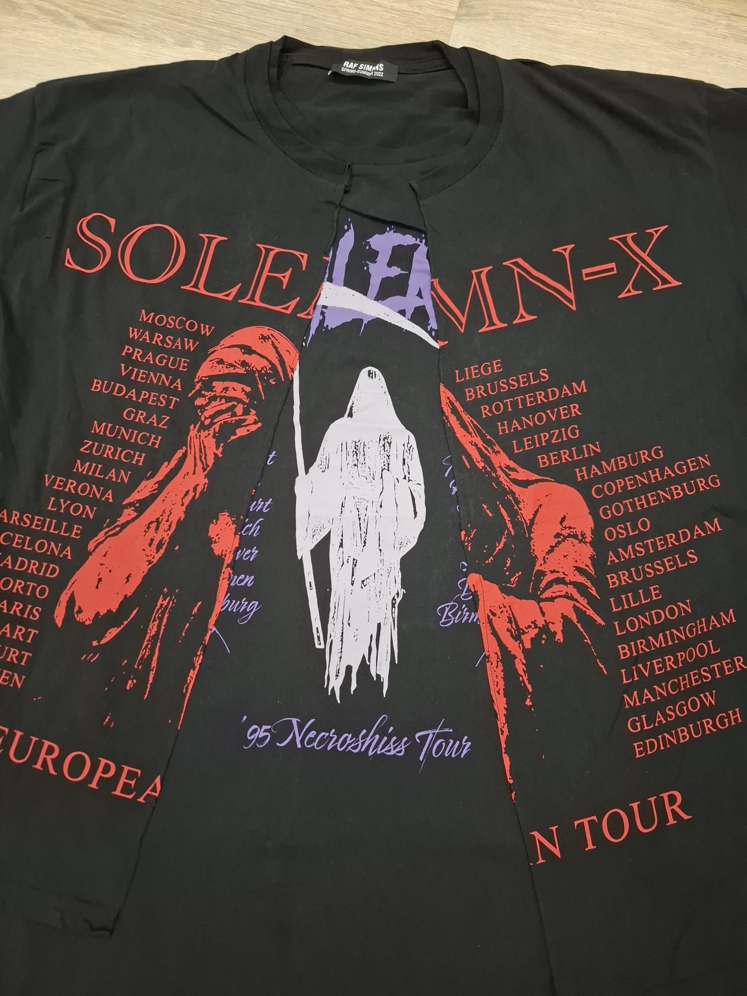 Raf Simons SOLEMN-X Big Fit Doubled T-Shirt Size US M / EU 48-50 / 2 - 7 Thumbnail