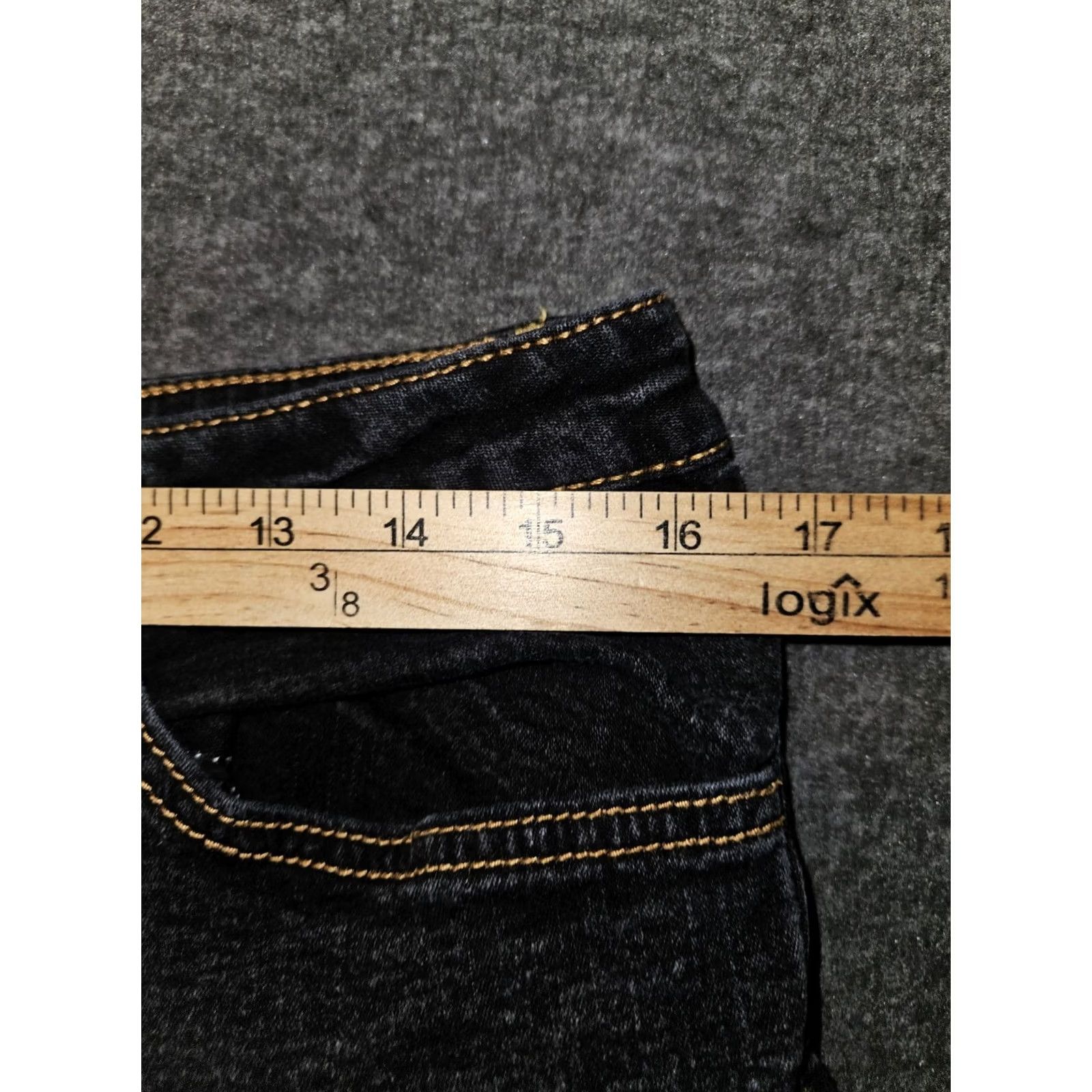 Vintage VINTAGE Phat Fashions Silver Label Bootcut Low Rise Jeans Juniors 13 Black Y2K 90's Size 34" / US 12 / IT 48 - 4 Thumbnail