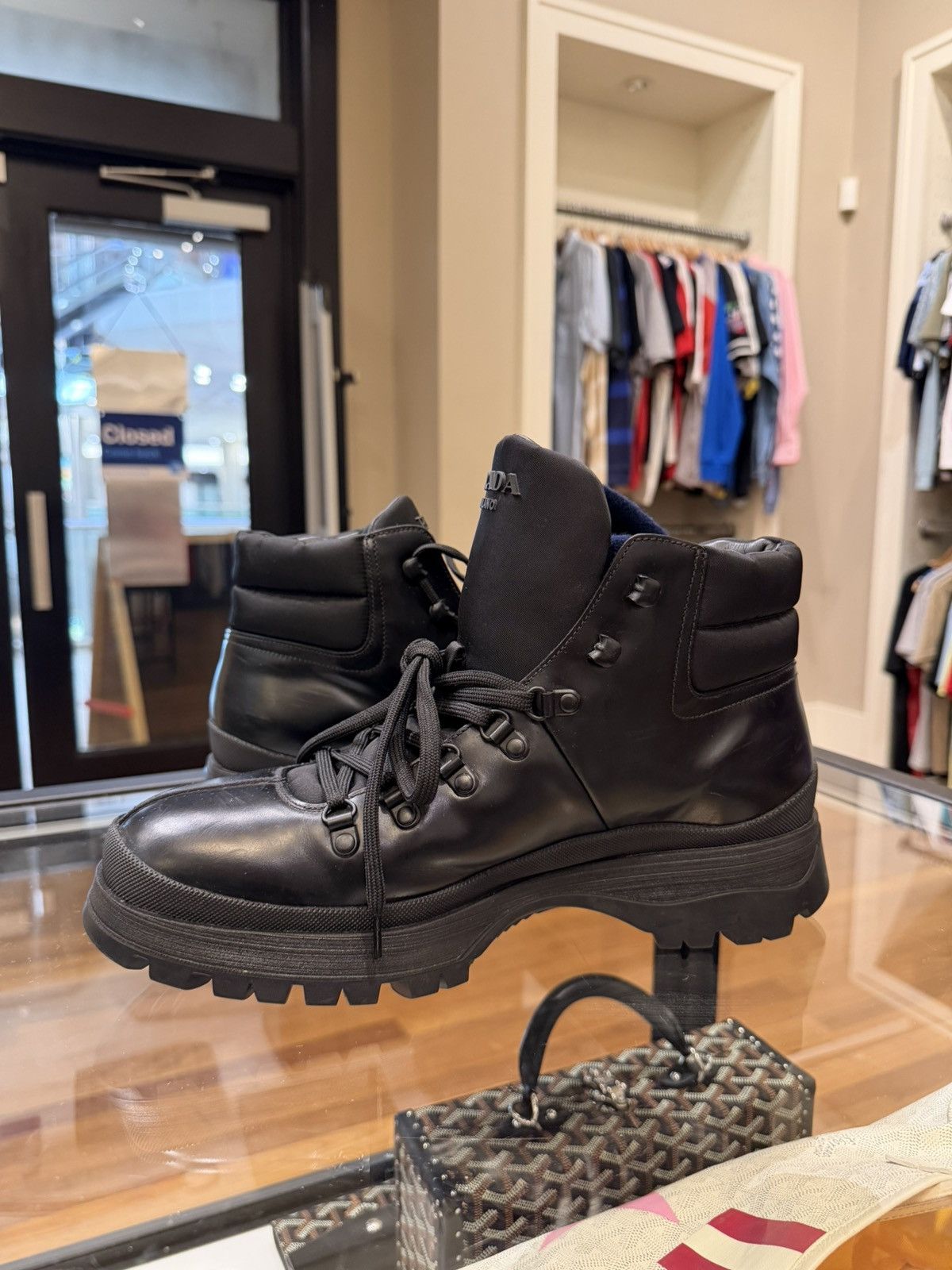 Prada Prada Brixxen Leather Ankle Boots Size US 8.5 / EU 41-42 - 3 Thumbnail