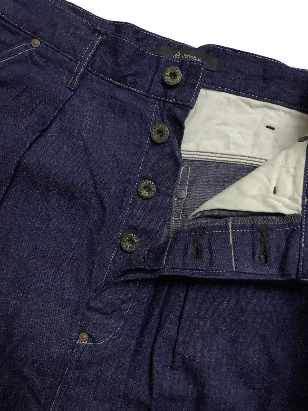 Yohji Yamamoto 💥Japanese designer John-bull Indigo Harajuku Harem Pant Size US 29 - 2 Thumbnail