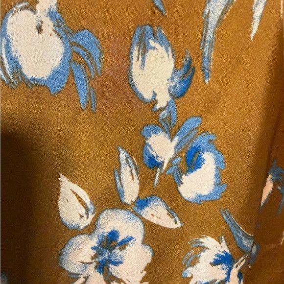 Other Audrey 3+1 Rust Floral Cowl Neck Slip Dress – Size L Size L / US 10 / IT 46 - 5 Thumbnail