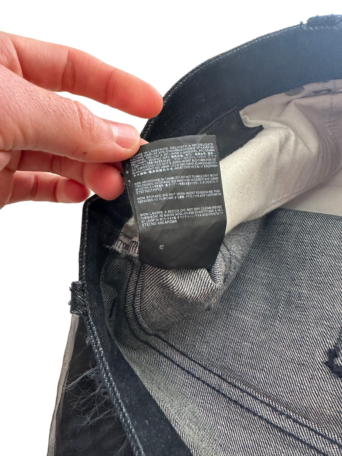Balenciaga GRAIL 2012 Nicolas Ghesquiere Tulle Layer Denim Size US 30 / EU 46 - 11 Thumbnail