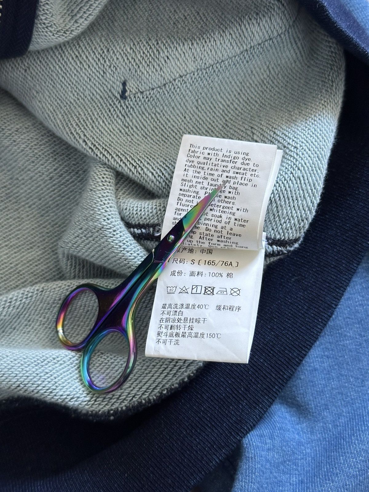 Bape Bape Indigo Tiger Shark Full Zip Hoodie Size US S / EU 44-46 / 1 - 11 Thumbnail