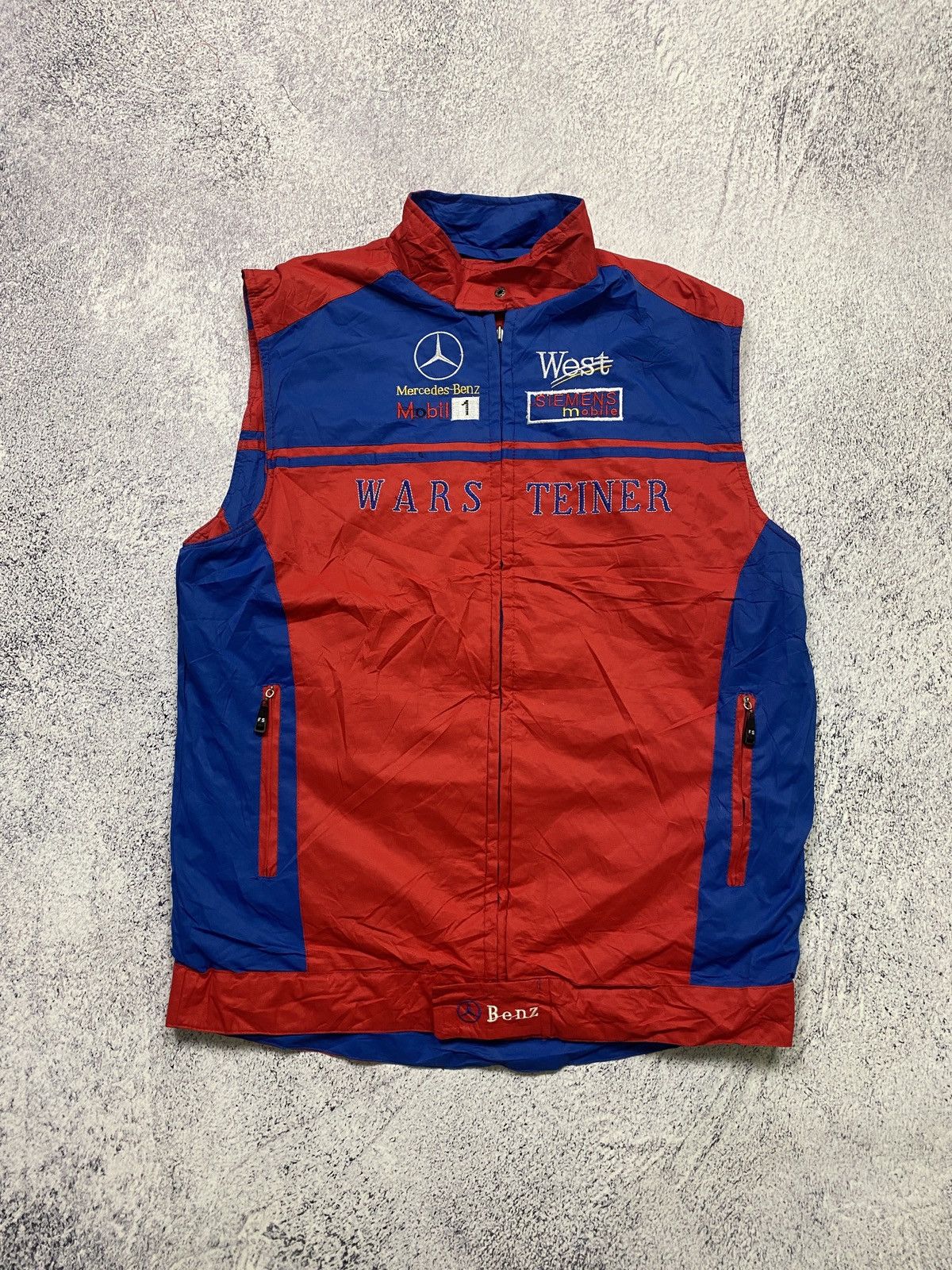 Marlboro × Vintage Marlboro Mercedes Benz West Honda Racing Reversible Vest Size US XL / EU 56 / 4 - 1 Thumbnail
