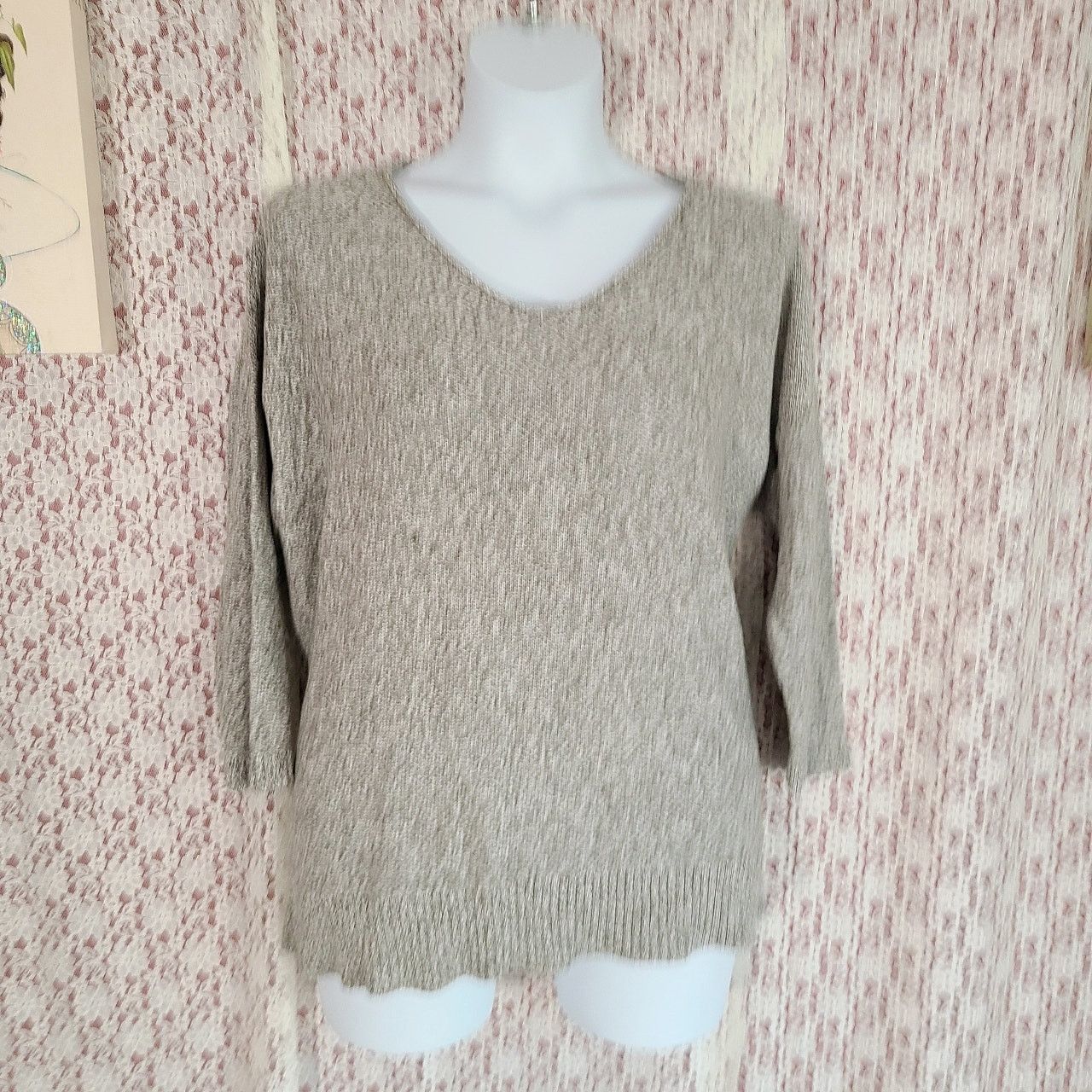 Eddie Bauer Eddie Bauer grey knit pullover sweater size 2x xxl Size XXL / US 16-18 / IT 52-54 - 1 Thumbnail