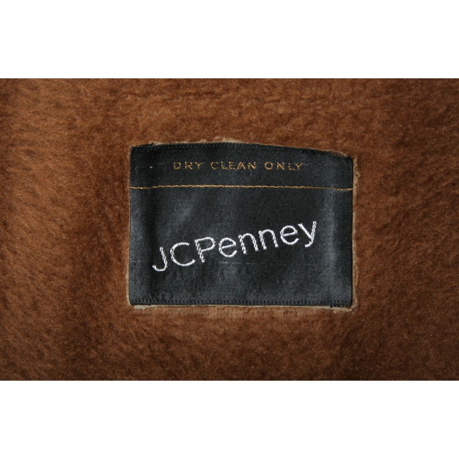 JCPenney VINTAGE JCPenney Brown Leather Car Coat w/Zip-Out Faux Fur Vest Liner Sz. L/XL Size US L / EU 52-54 / 3 - 7 Thumbnail