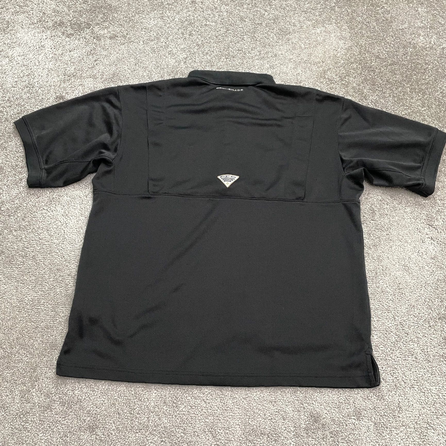 Vintage Columbia PFG Omni-Shade Polo Shirt Men Medium Black Size US M / EU 48-50 / 2 - 2 Thumbnail