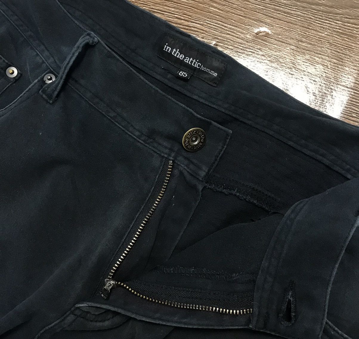 Hysteric Glamour × Japanese Brand × semanticdesign Semantic Design Sun Faded Damaged Black Pant Size US 36 / EU 52 - 7 Thumbnail