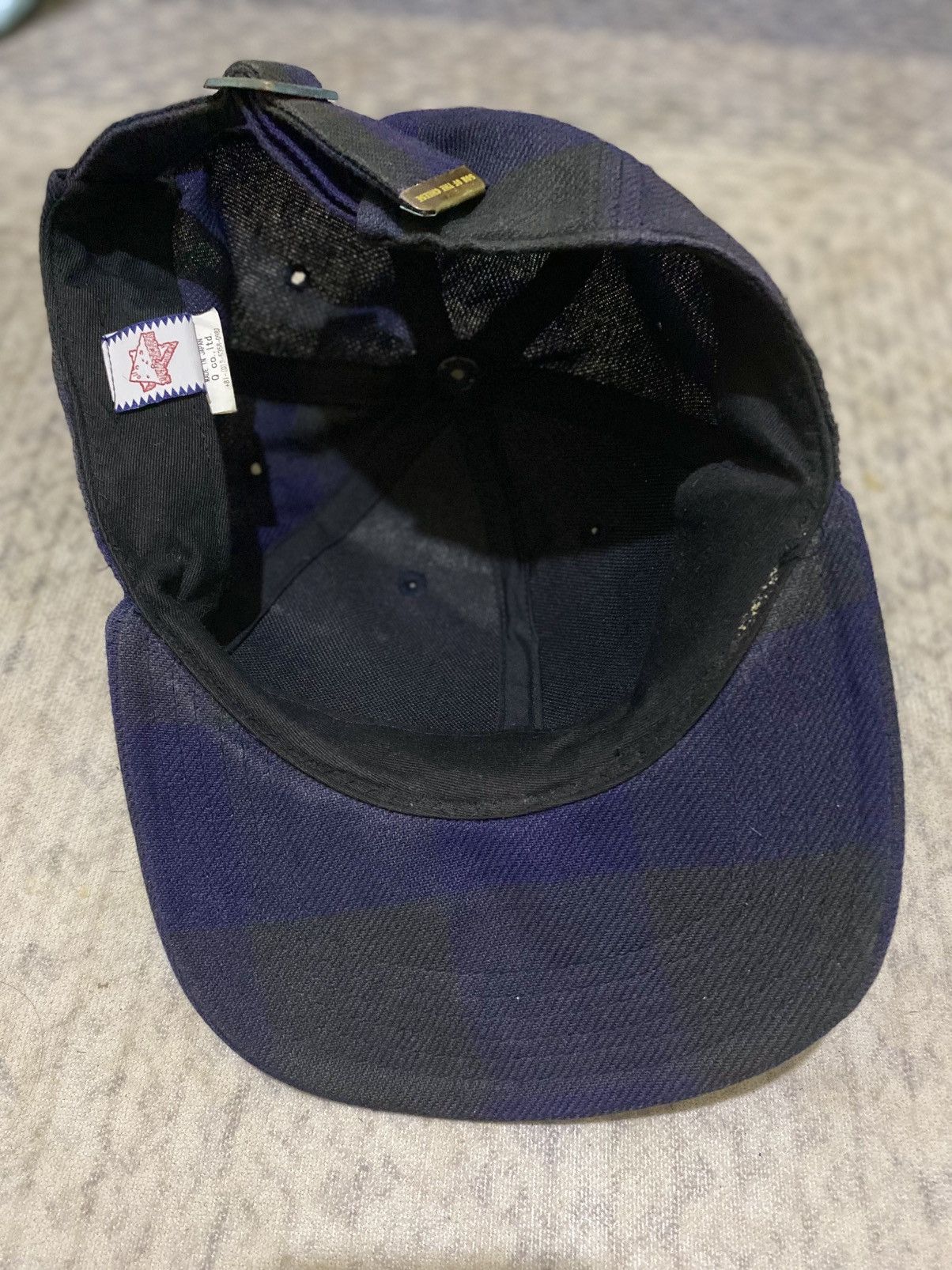 Hysteric Glamour × If Six Was Nine × Japanese Brand SON OF THE CHEESE 'TOO SHY BLOCK CAP' BLUE RUSTY BLACK CLR Size ONE SIZE - 6 Thumbnail