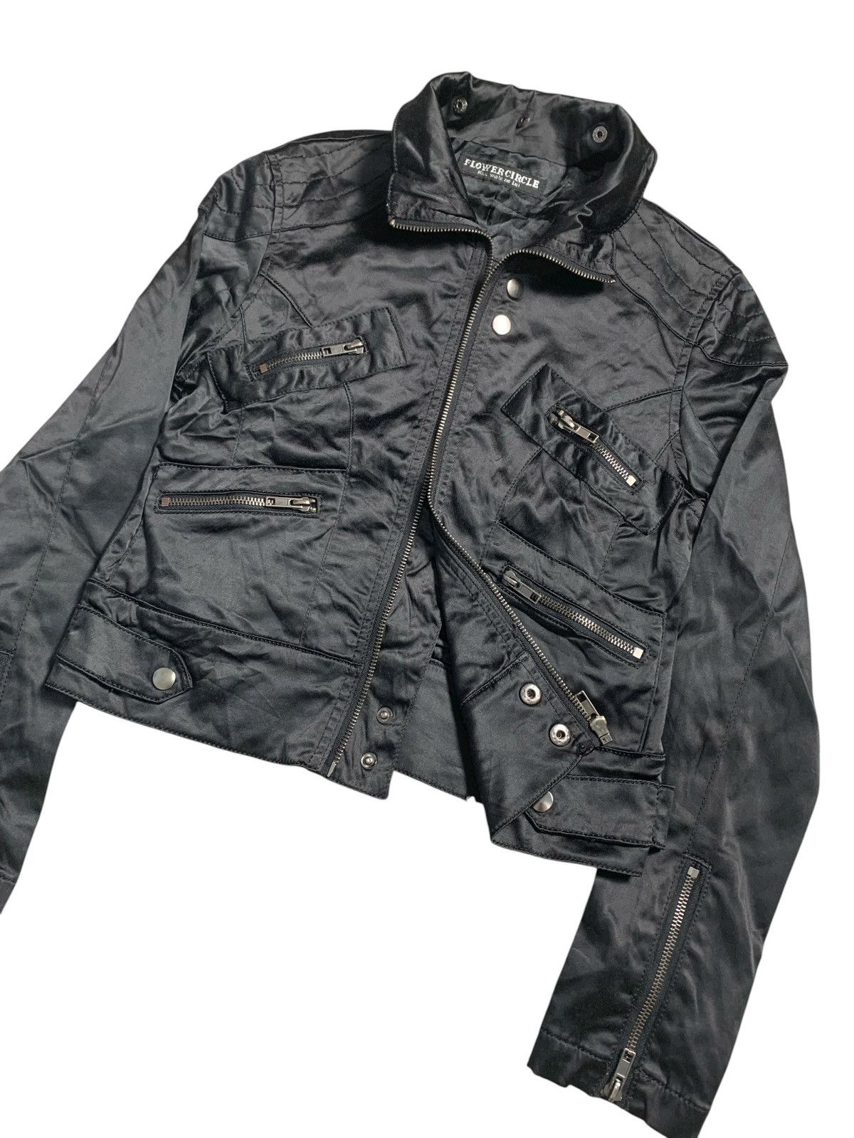 14th Addiction FLOWER CIRCLE MULTI ZIPPER AND POCKET JACKET IFSIX LGB STYLE Size US M / EU 48-50 / 2 - 2 Thumbnail