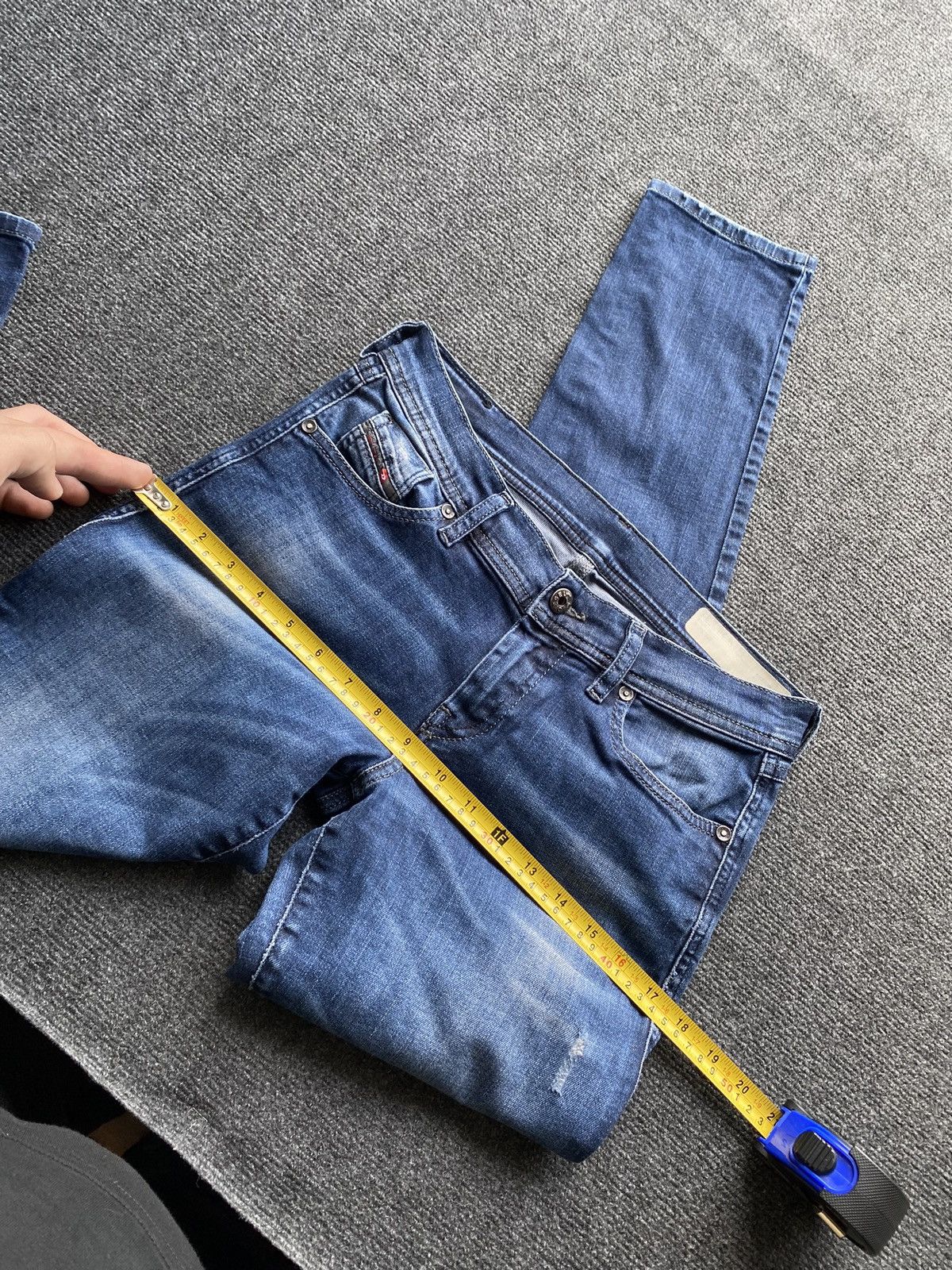 Diesel 🔥Opium Punk Diesel francy blue jeans women 28 alt goth emo Size 28" / US 6 / IT 42 - 7 Thumbnail