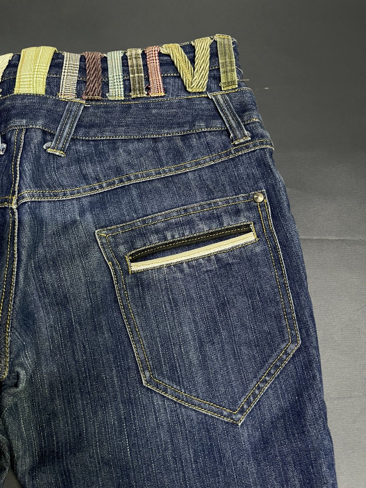 If Six Was Nine × Japanese Brand × Le Grande Bleu (L.G.B.) MANYDOPE IN HEAVEN BLINDEGE DESIGNER JEANS Size US 32 / EU 48 - 10 Thumbnail