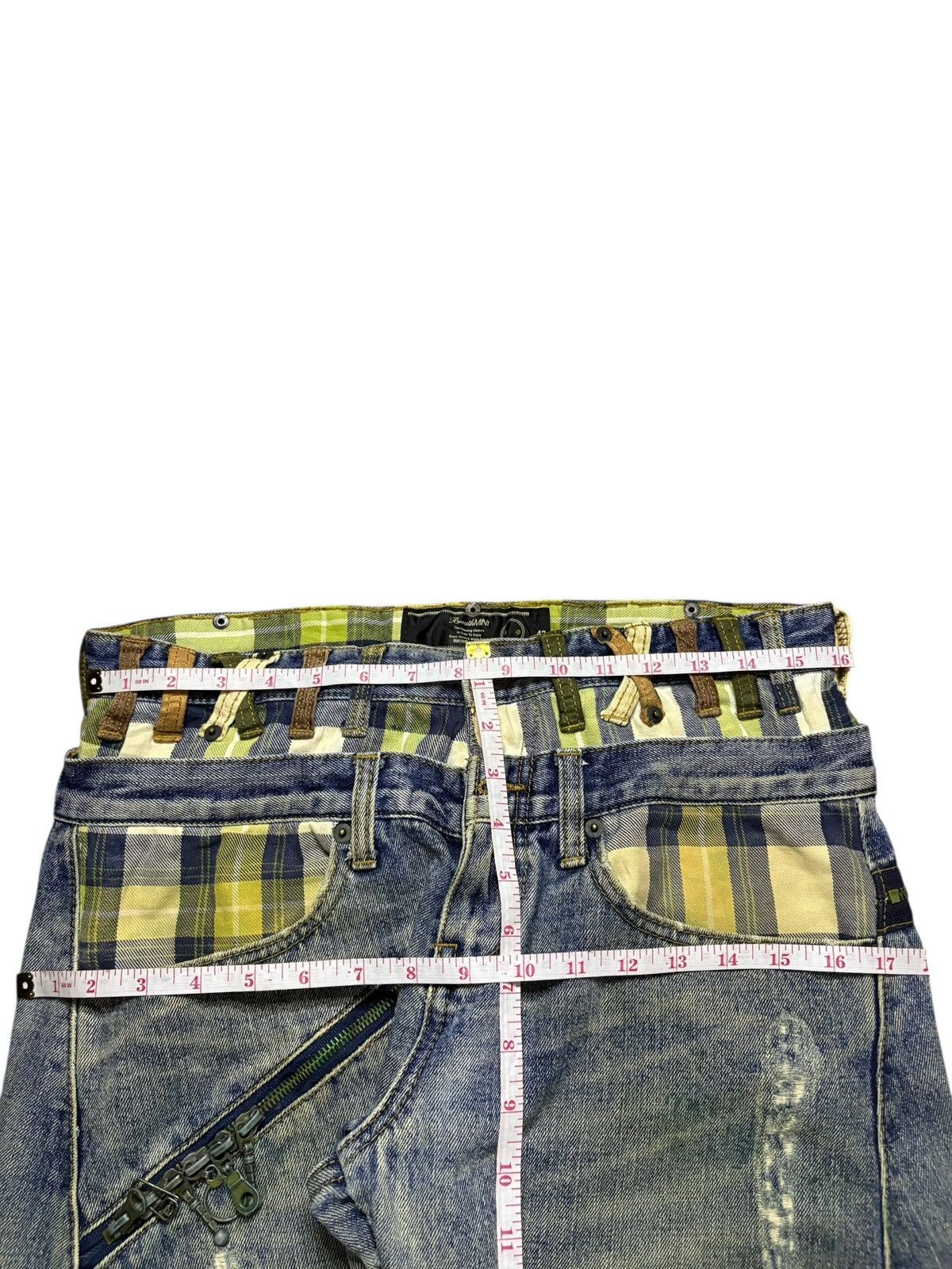 Japanese Brand Vintage Breathmint Double Waist Mud Wash Loose Jeans Size US 32 / EU 48 - 12 Thumbnail
