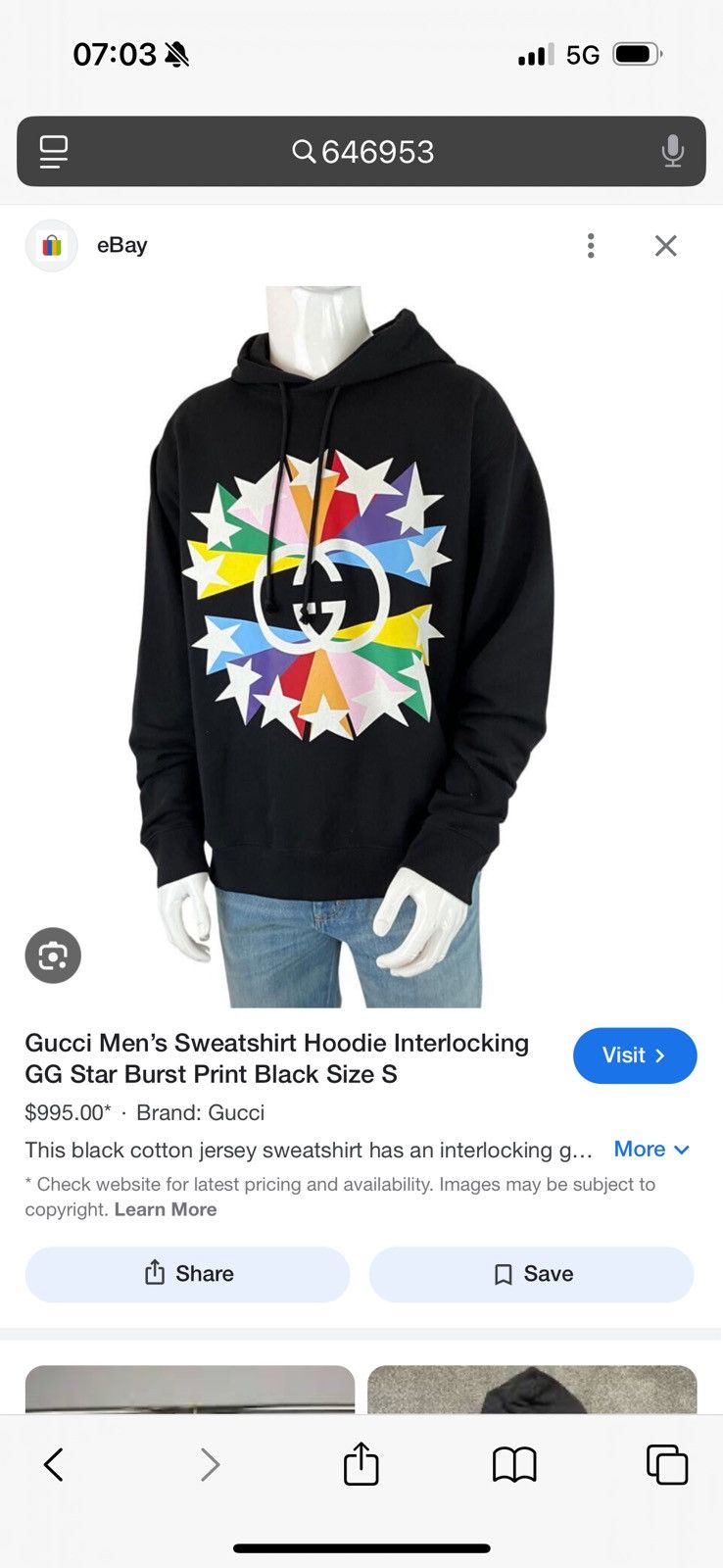Gucci GUCCI hoodie STUDY REAL TAPE MEASUREMENTS IN PHOTOS CAREFULY Size US M / EU 48-50 / 2 - 21 Thumbnail