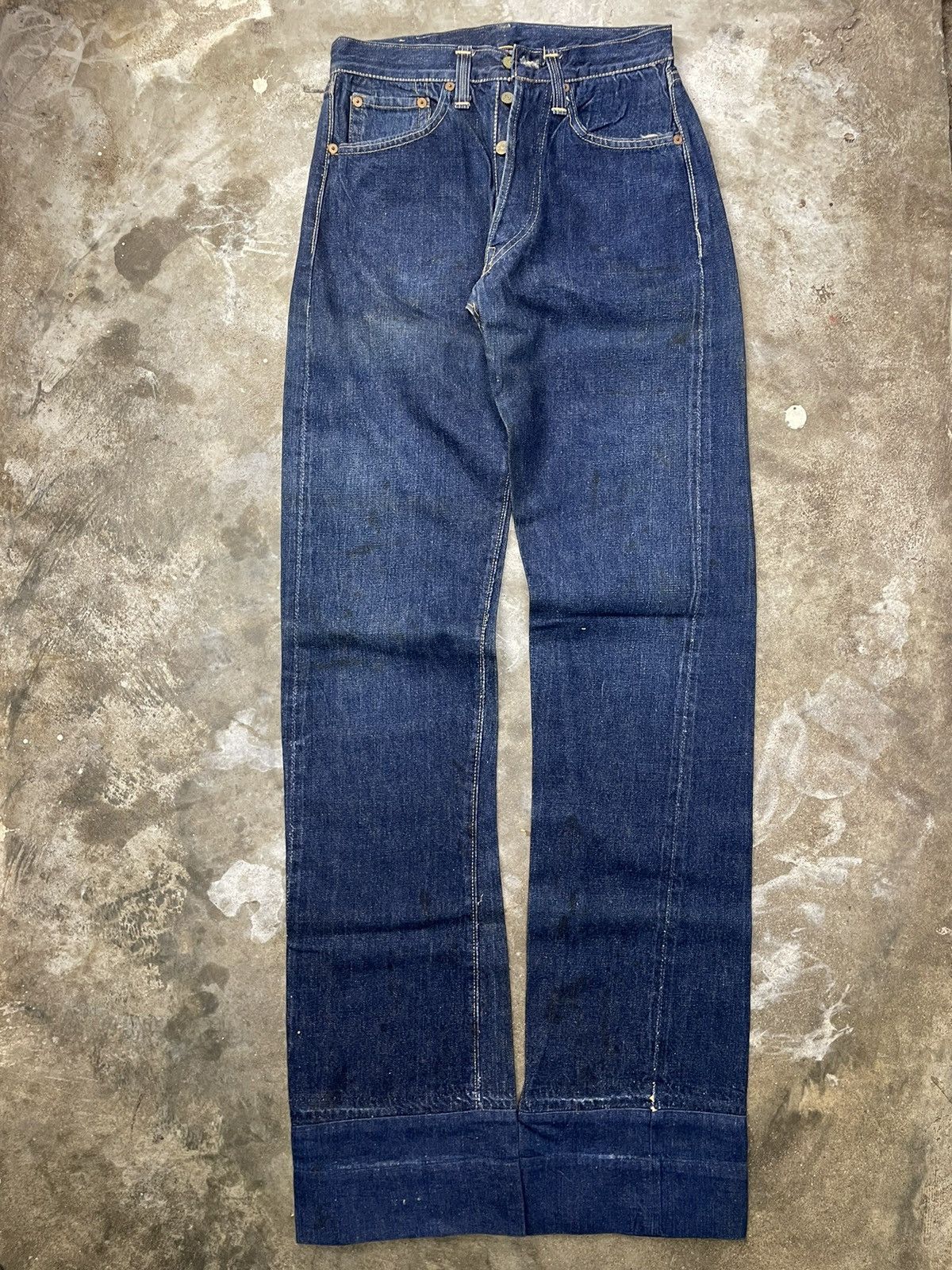 40's Levi 501 Big E Jeans One Sided Tab Hidden Rivet