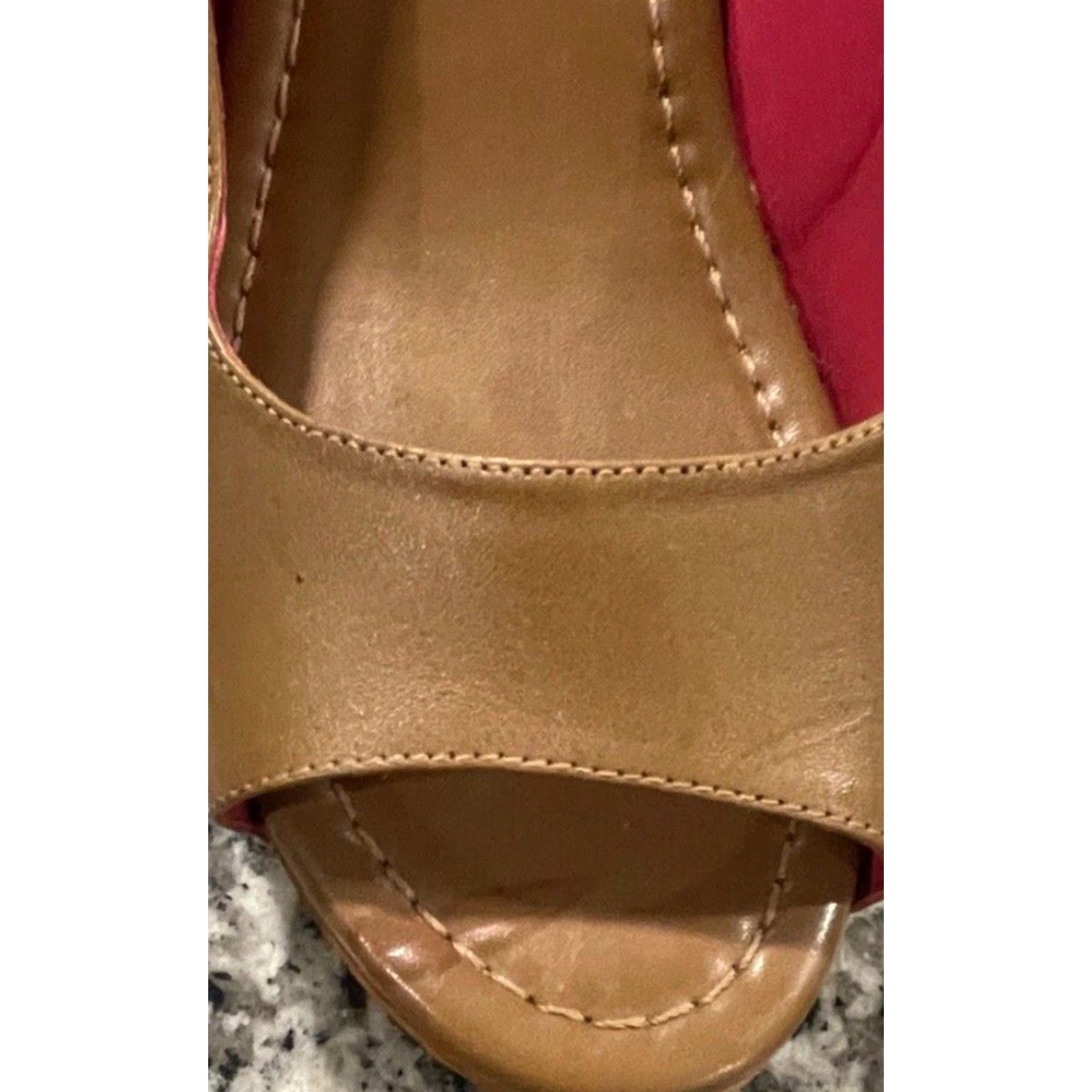 Boden Boden Women’s Sandal Brown Leather Adjustable Strap Size 40 Wooden Clog Size US 8.5 / IT 38.5 - 7 Thumbnail