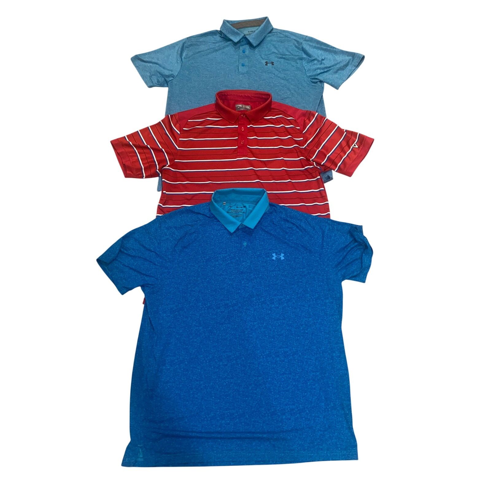 Under Armour 3 Men Golf Polo bundle excellent condition xL Size US XL / EU 56 / 4 - 1 Thumbnail