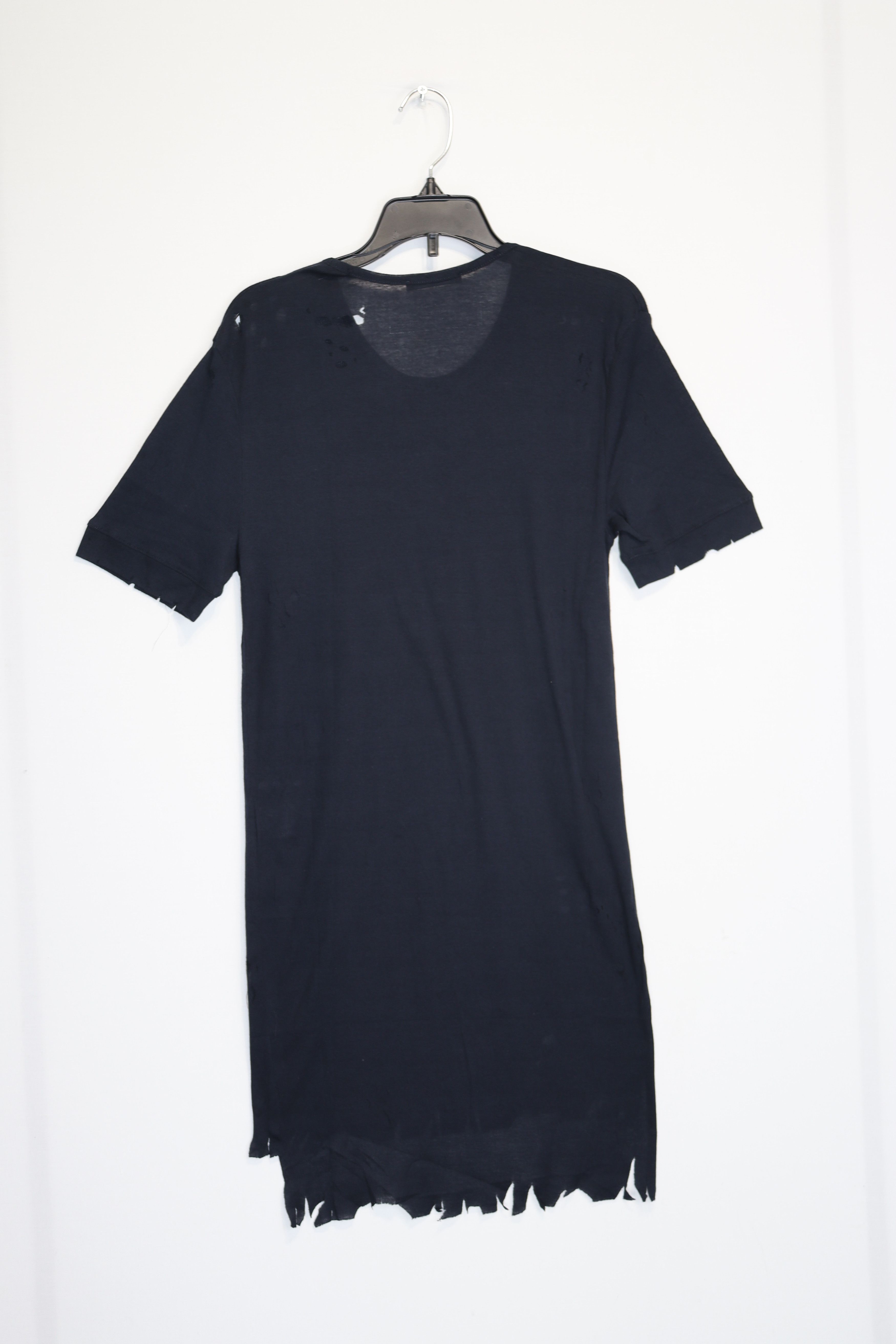 Balmain o1rshd1 Long-Sleeve Distressed T-Shirt in Dark Blue Size US M / EU 48-50 / 2 - 5 Thumbnail