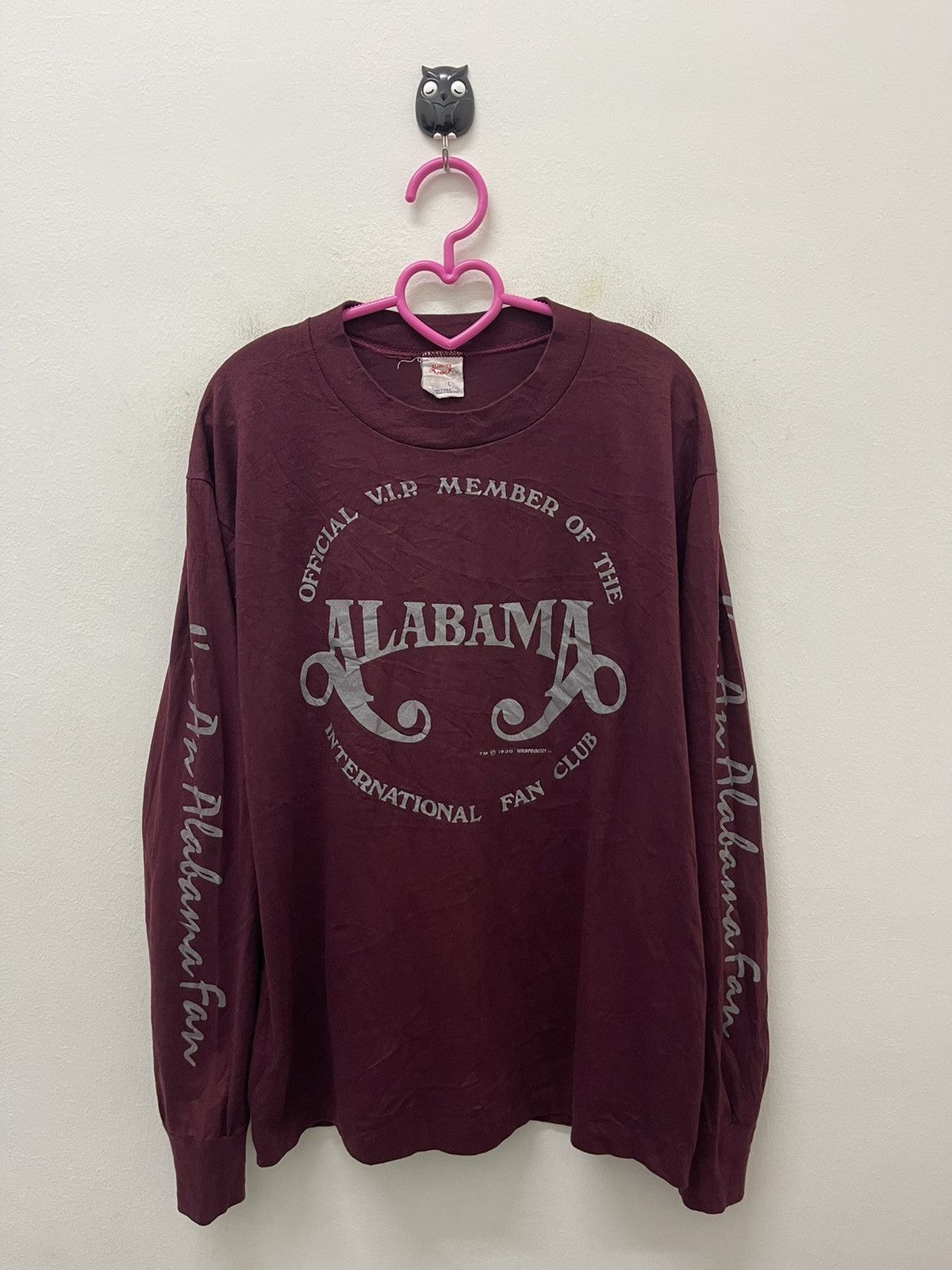 Band Tees Rare 80s Vintage ALABAMA VIP International Fan Club Limited Size US L / EU 52-54 / 3 - 1 Thumbnail