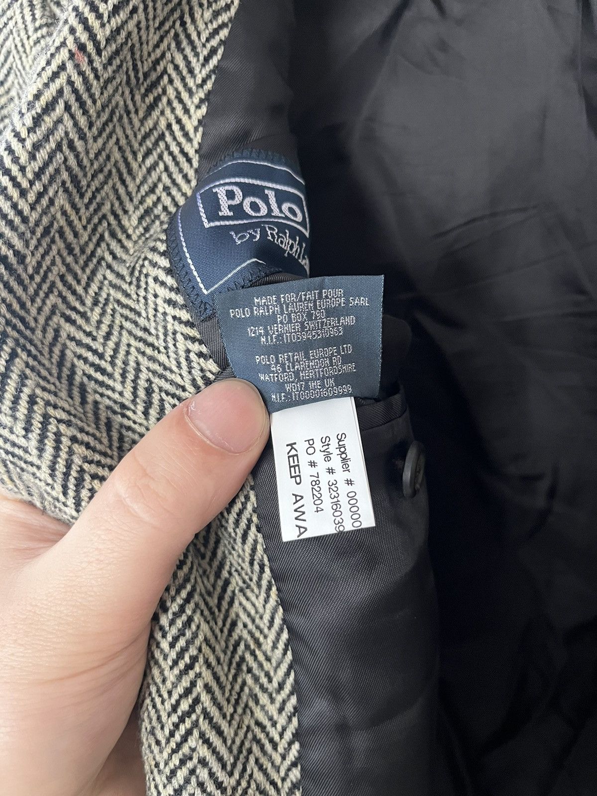 Polo Ralph Lauren Vintage Polo Ralph Lauren Blazer Jacket Wool Herringbone Size XL / US 12-14 / IT 48-50 - 12 Thumbnail