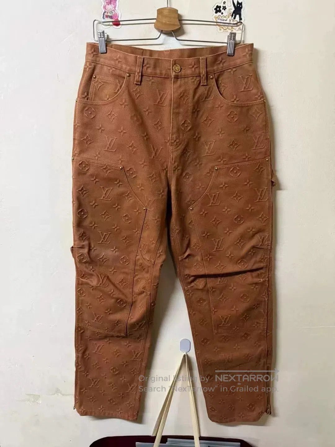 Louis Vuitton Louis Vuitton Brown Logo Pants Size 32. Size US 32 / EU 48 - 1 Thumbnail