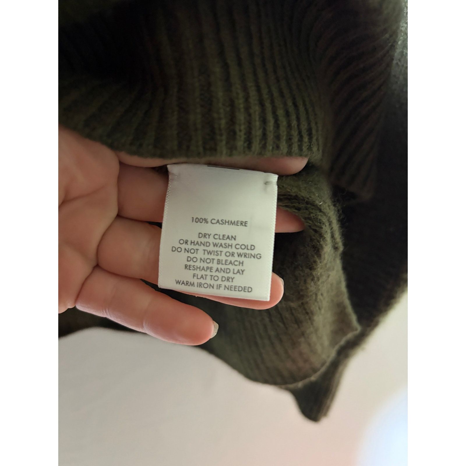 Other Leallo olive green khaki crewneck 100% cashmere sweater sz M Size M / US 6-8 / IT 42-44 - 4 Thumbnail