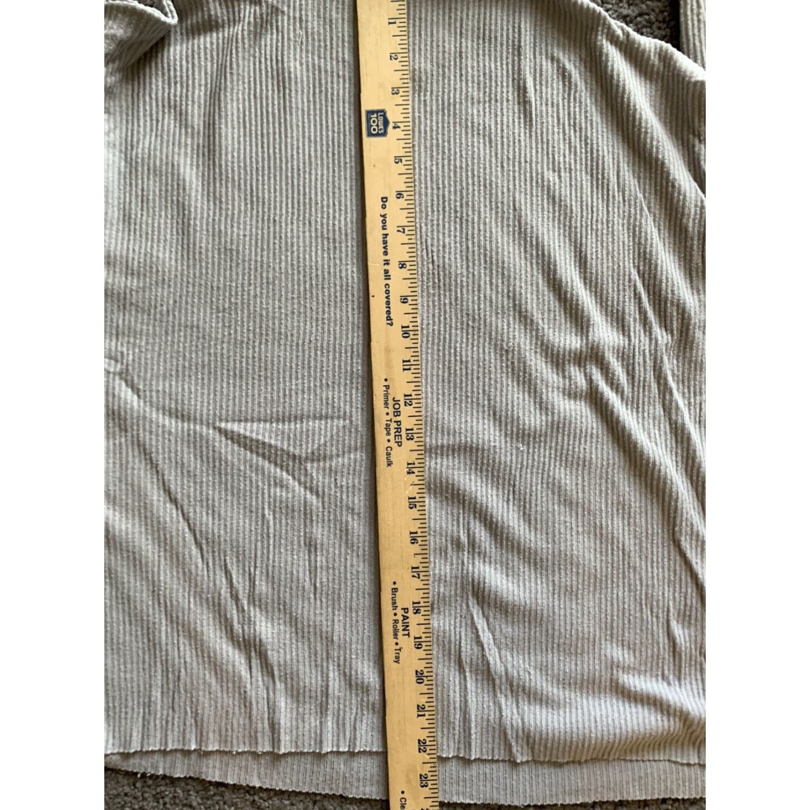 Lucky Brand VINTAGE Lucky Brand Sweater Shirt Womens M Grey High Low Turtleneck Ribbed Mock Winter Size M / US 6-8 / IT 42-44 - 5 Thumbnail