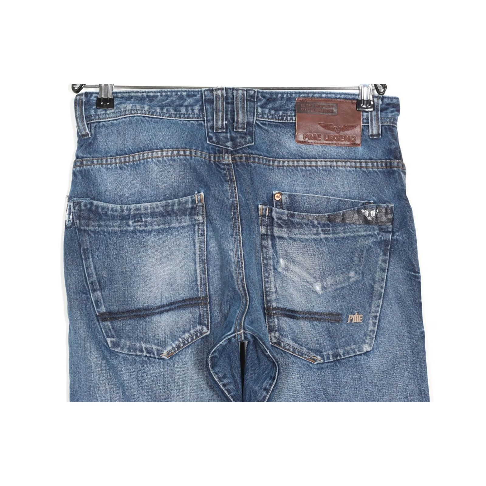 Vintage PME Legend Commander Jeans Men Slim Tapered 30W32 L32 Denim Blue 5-Pocket Design Regular | Men’s Jeans Size US 30 / EU 46 - 3 Thumbnail
