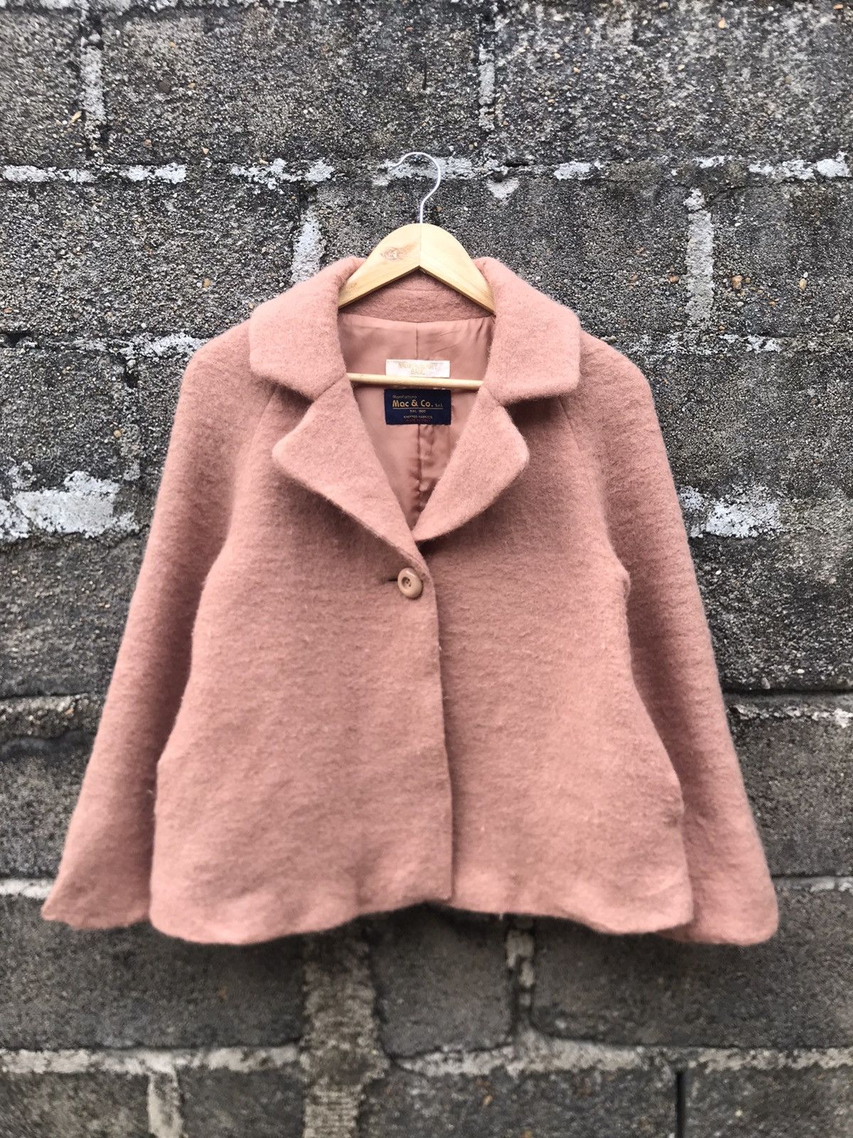 MAX&Co. 🔥 Mac & Co Max Mara Cropped Wool Coat Jacket Size M / US 6-8 / IT 42-44 - 1 Thumbnail