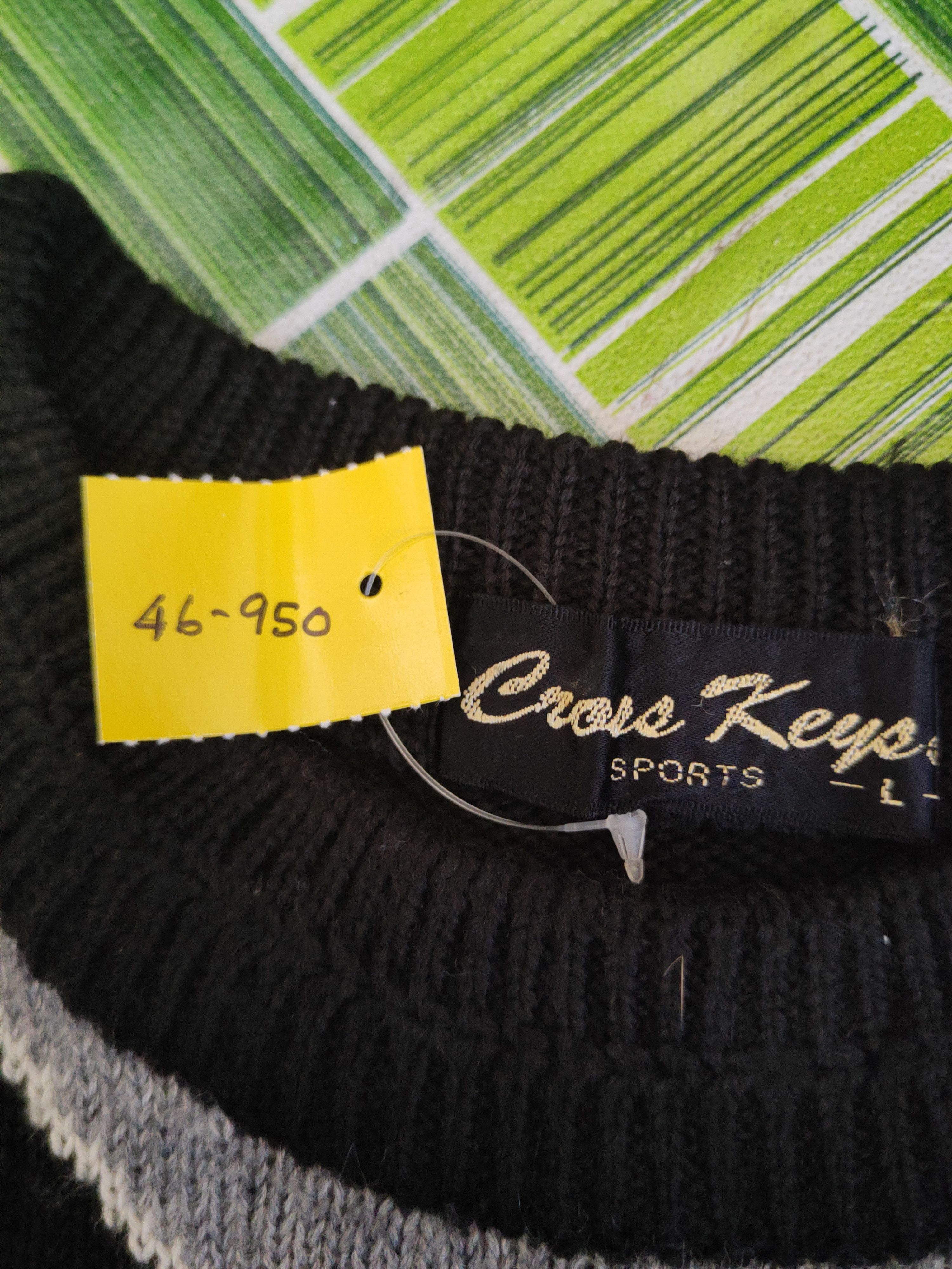 Japanese Brand DL Cross Keys Black Knitwear Sweatshirts #46-950 Size US L / EU 52-54 / 3 - 11 Thumbnail