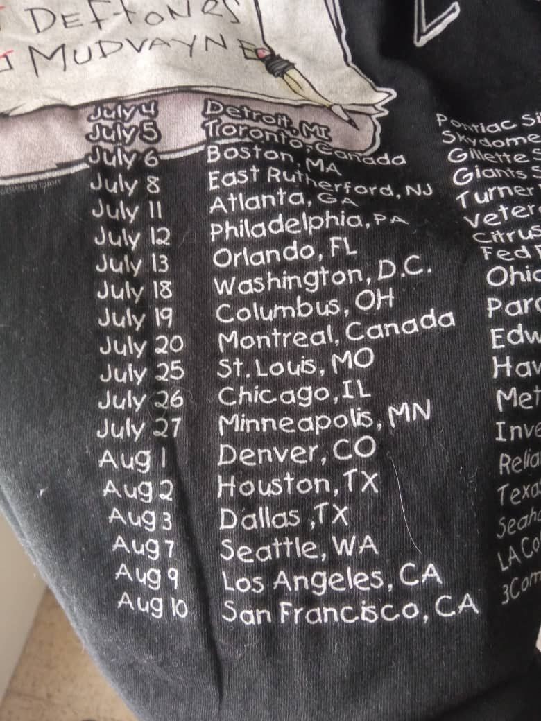 Band Tees × Metallica × Vintage vintage 2003 Summer Sanitarium Metallica etc. tour tee Size US M / EU 48-50 / 2 - 4 Thumbnail